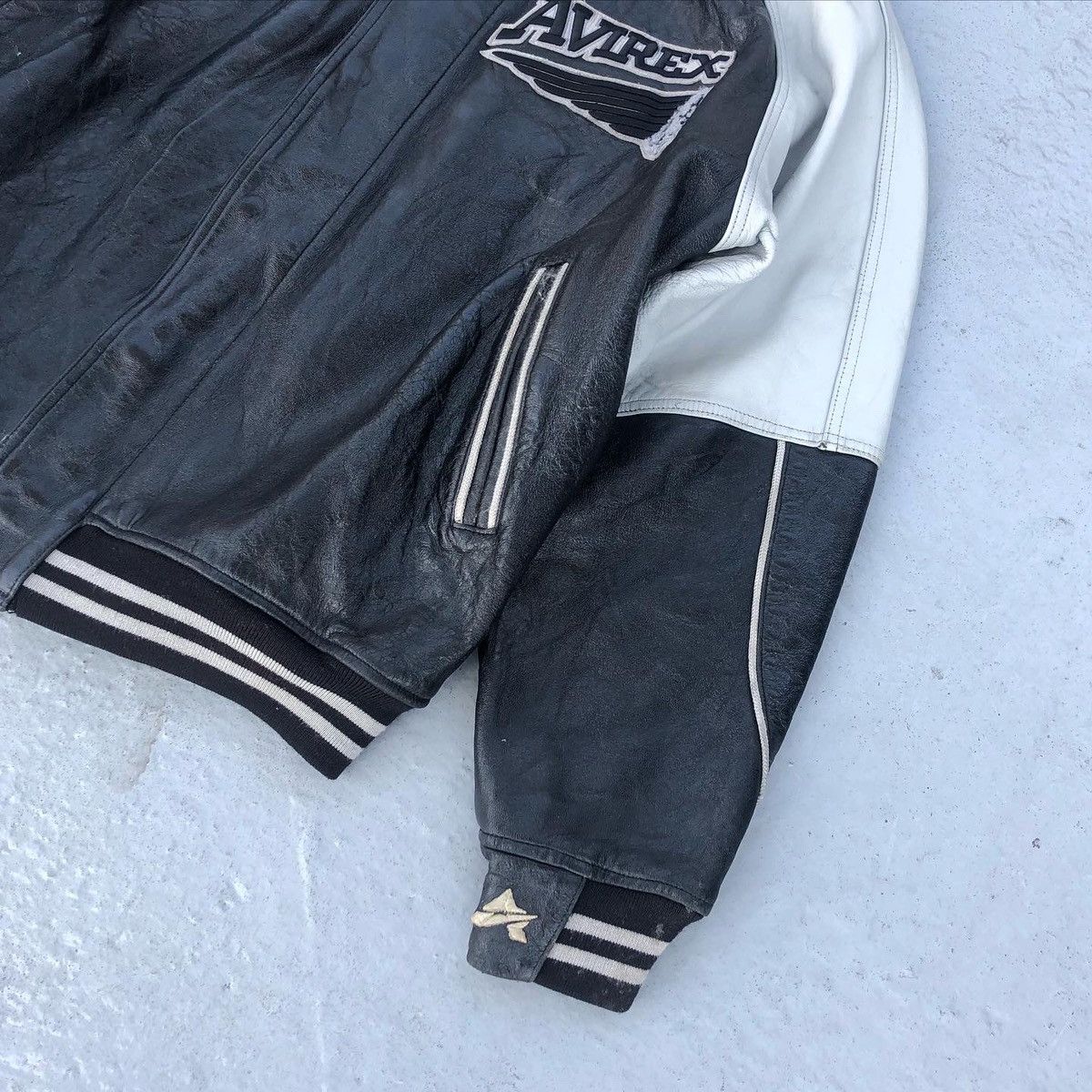 Avirex × Japanese Brand × Vintage Avirex 75ers Vintage 90’s Leather Jacket Size US XXL / EU 58 / 5 - 4 Thumbnail