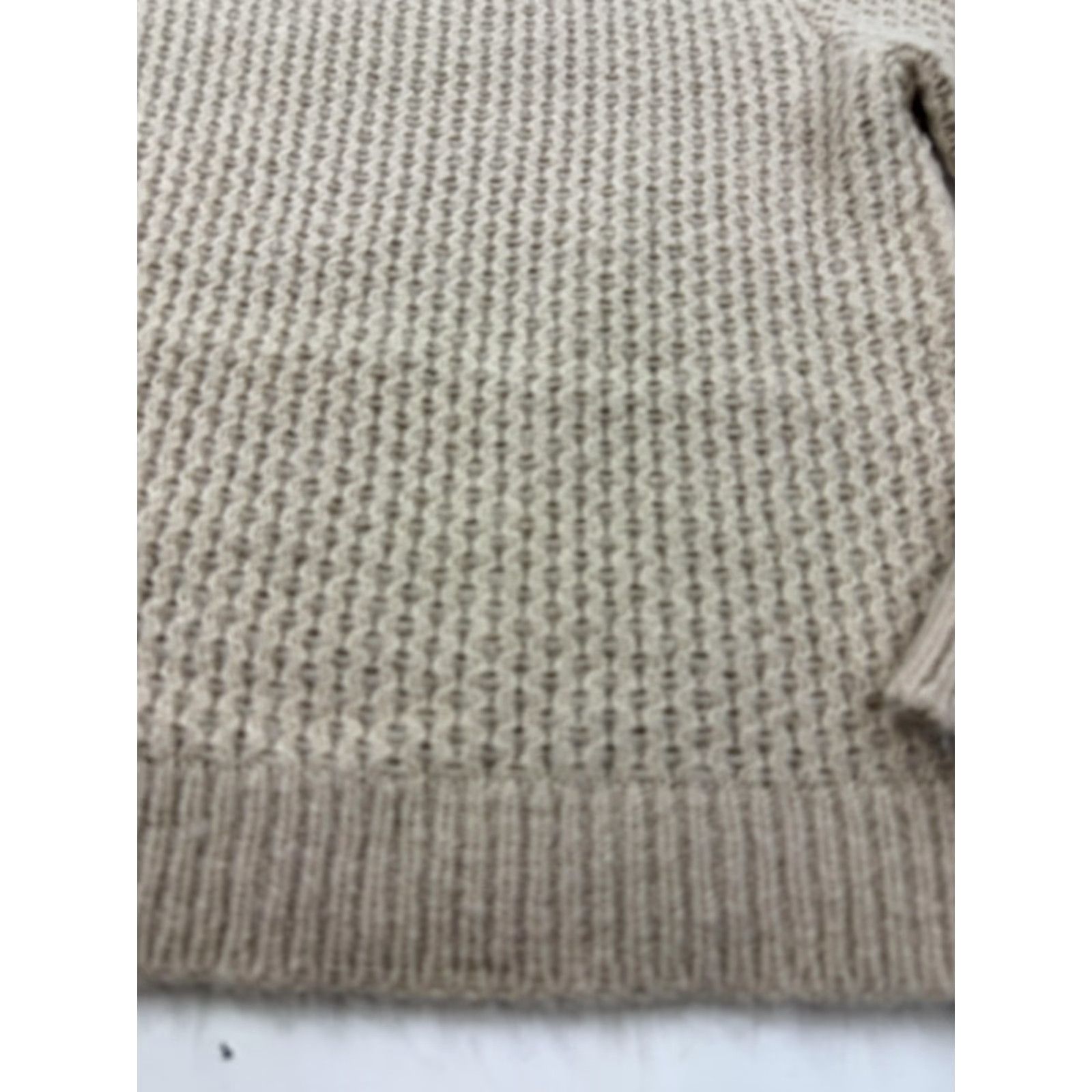 Vintage KERISMA Sweater Womens Small Beige Wool Blend Crewneck Pullover Long Sleeve Raglan Knit Waffle Knit Casual Fall Winter Size S / US 4 / IT 40 - 2 Thumbnail