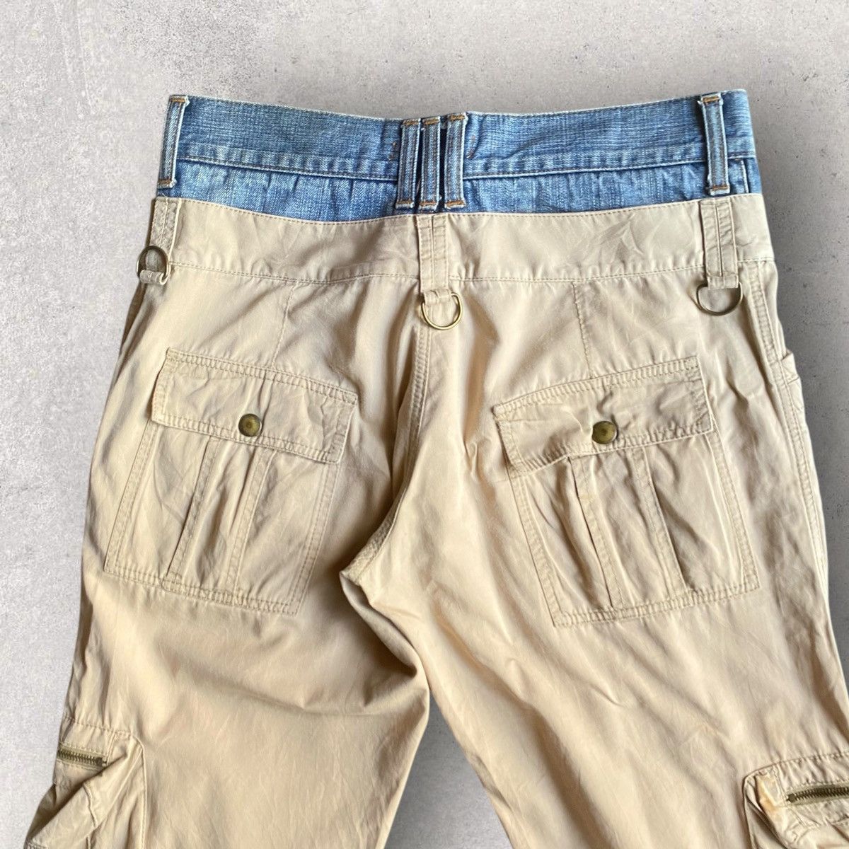 Dolce & Gabbana SS06 Hybrid Double Waist Cargo Pants Size US 32 / EU 48 - 4 Thumbnail