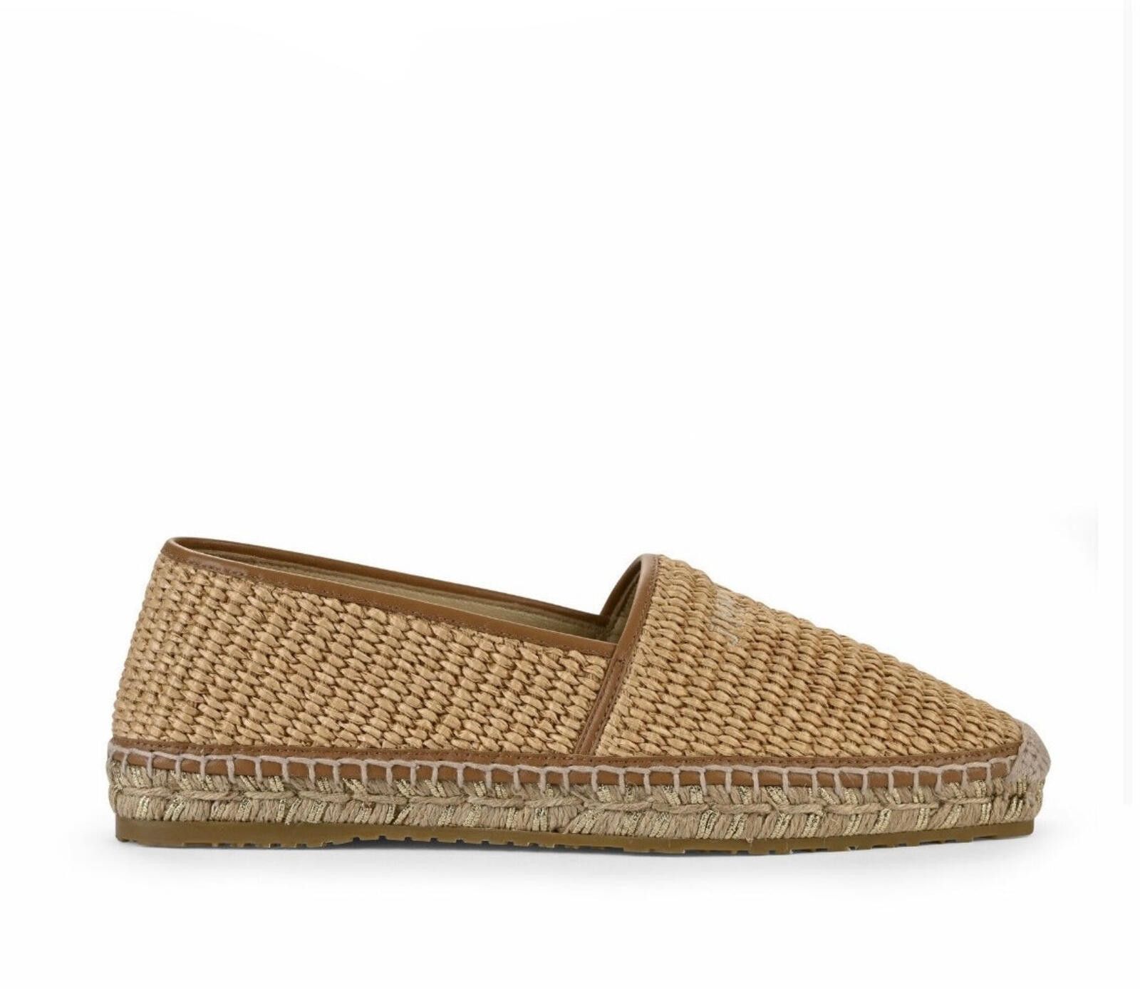 Jimmy Choo Jimmy Choo Dru Raffia Espadrille Flats Size US 7.5 / IT 37.5 - 2 Thumbnail