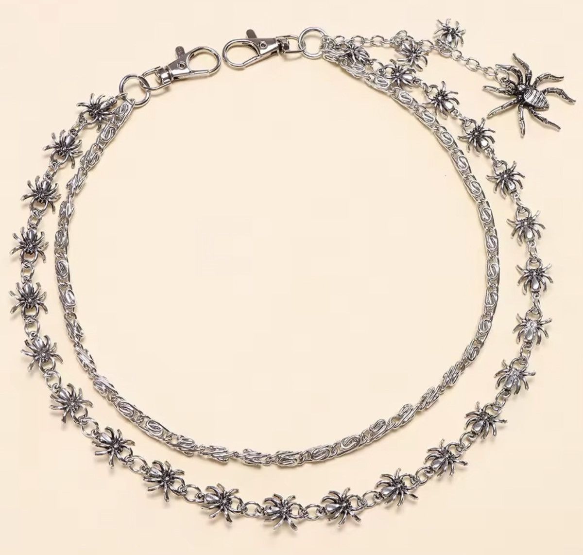 Japanese Brand Double Layer Spider Tasel Wallet Chain Size ONE SIZE - 3 Thumbnail
