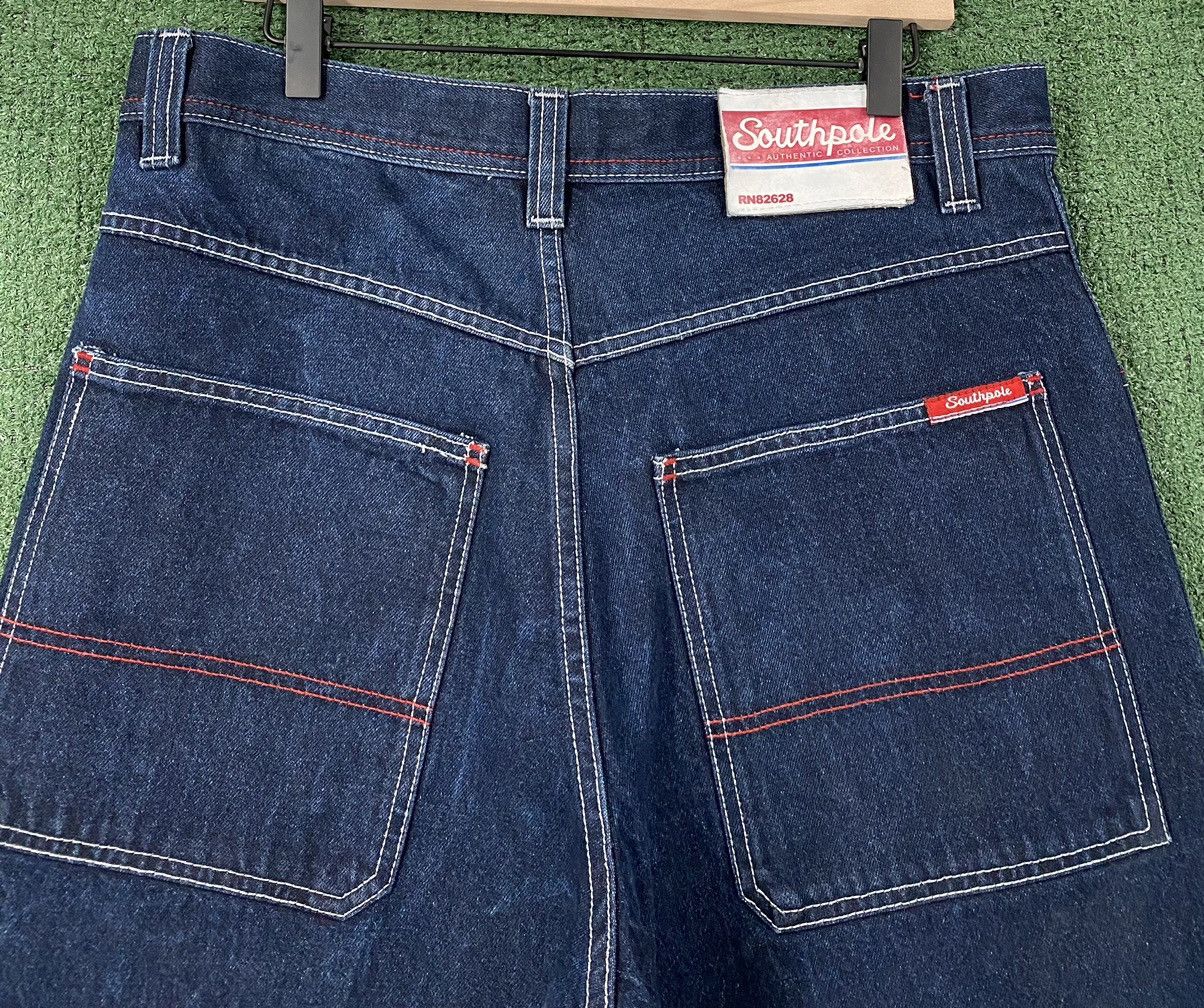 Southpole Vintage Y2K South Pole Baggy Wide Leg Patched Jeans Sz 33 Size US 33 - 9 Thumbnail