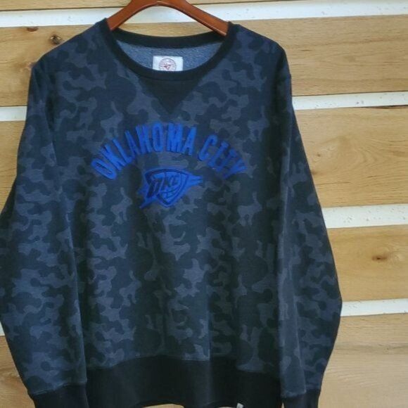 47 47 Brand Camo Embroidered Oklahoma City OKC Logo Long Sleeve Size US XL / EU 56 / 4 - 2 Thumbnail