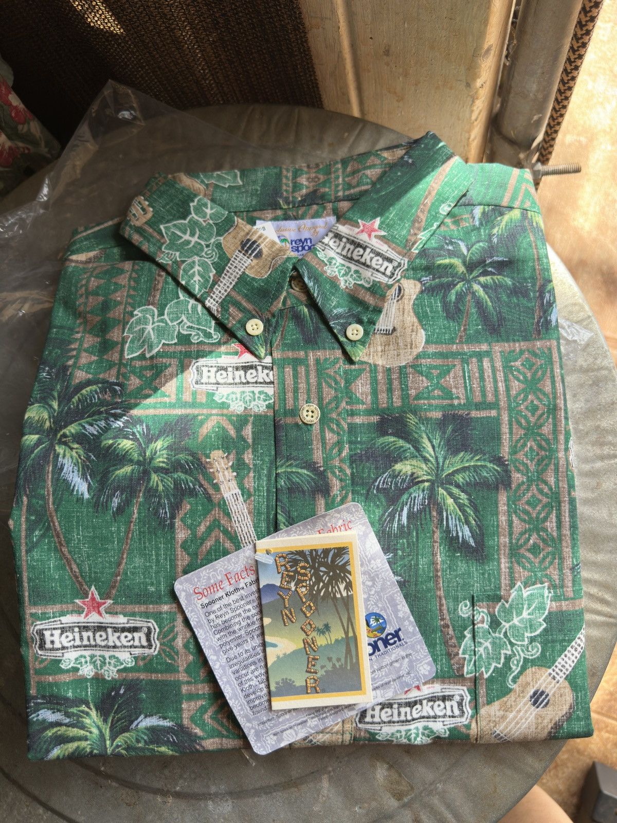 Reyn Spooner New Rare Reyn Spooner Heineken Beer Hawaiian Shirt Men’s XL Size US XL / EU 56 / 4 - 5 Thumbnail