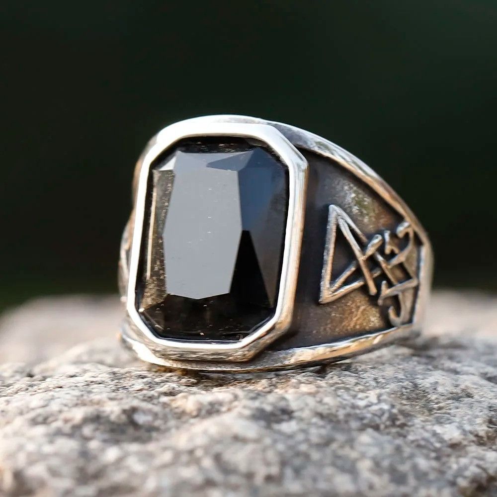Jewelry Lucifer Satan Ring Streetwear Jewelry Fashion Gift Size ONE SIZE - 1 Thumbnail