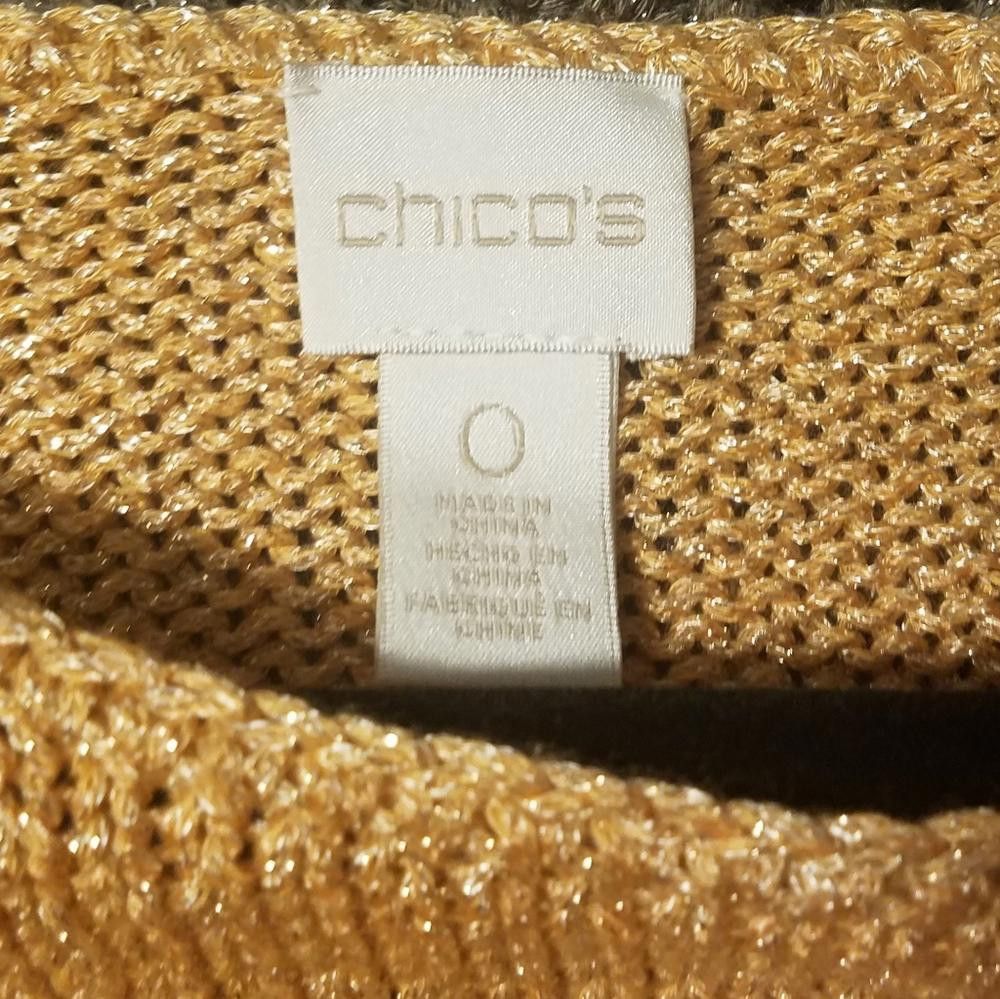 Chicos Chico's Short Sleeve Sweater Size 0 (Small) Size S / US 4 / IT 40 - 2 Thumbnail