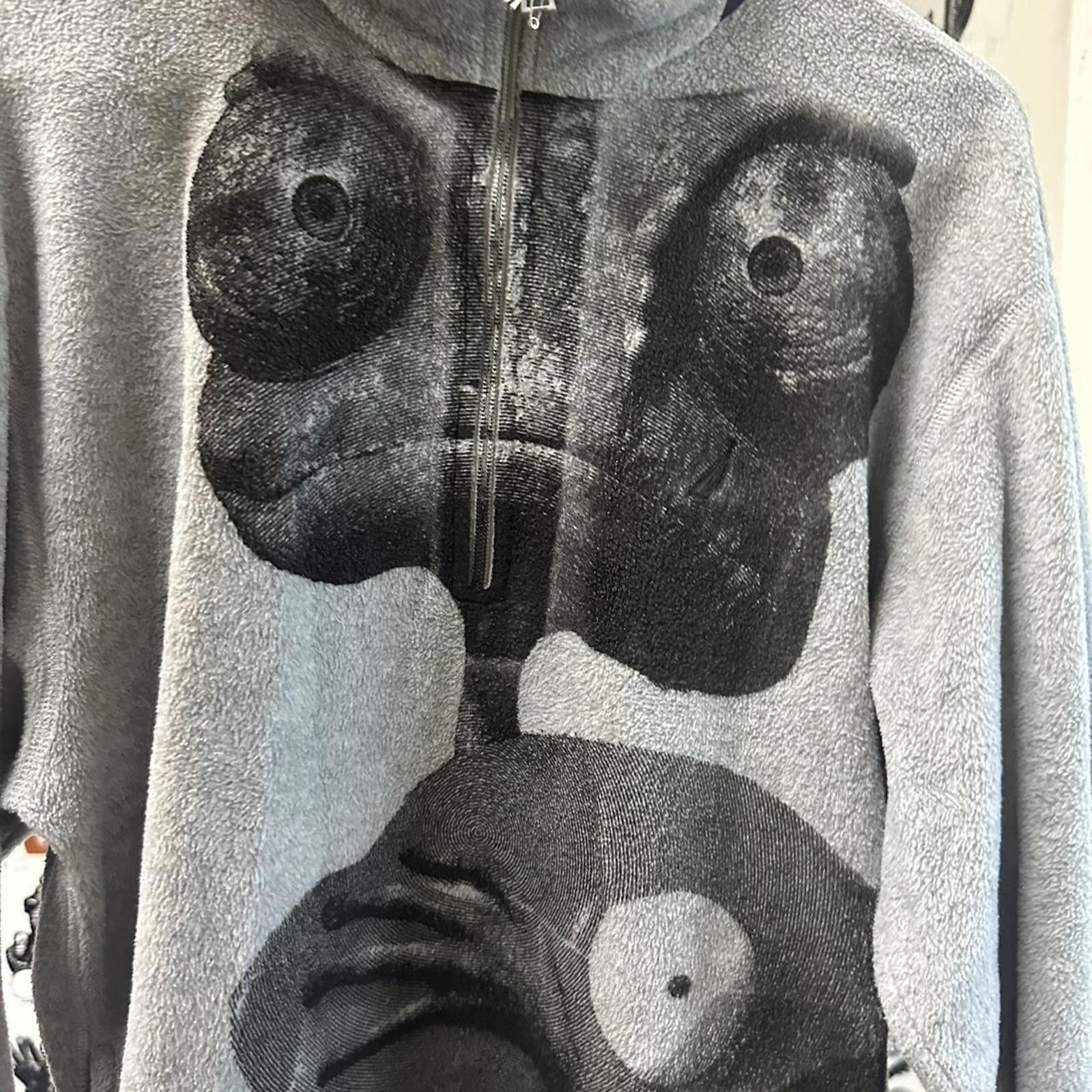 Nautica Nautica Men's Grey Fleece Jacket with Unique Graphic Print Size US M / EU 48-50 / 2 - 3 Thumbnail