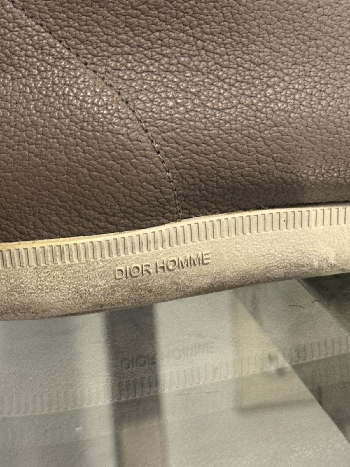Christian Dior Monsieur CHRISTIAN DIOR HOMME Beige Leather Lace-Up Sneakers Size US 9.5 / EU 42-43 - 8 Thumbnail