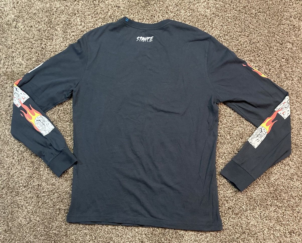 Designer × Vintage Stance Neck Face Rip Everyone Devil LS Black Shirt Mens M Size US M / EU 48-50 / 2 - 9 Thumbnail