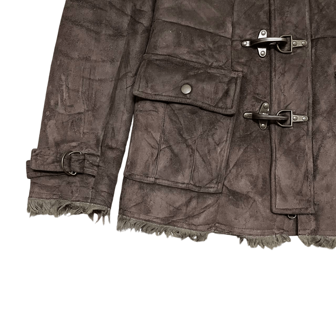 Japanese Brand Crazy Fur Egoist Hooded Coat Ifsixwasnine lgb style Size US S / EU 44-46 / 1 - 3 Thumbnail