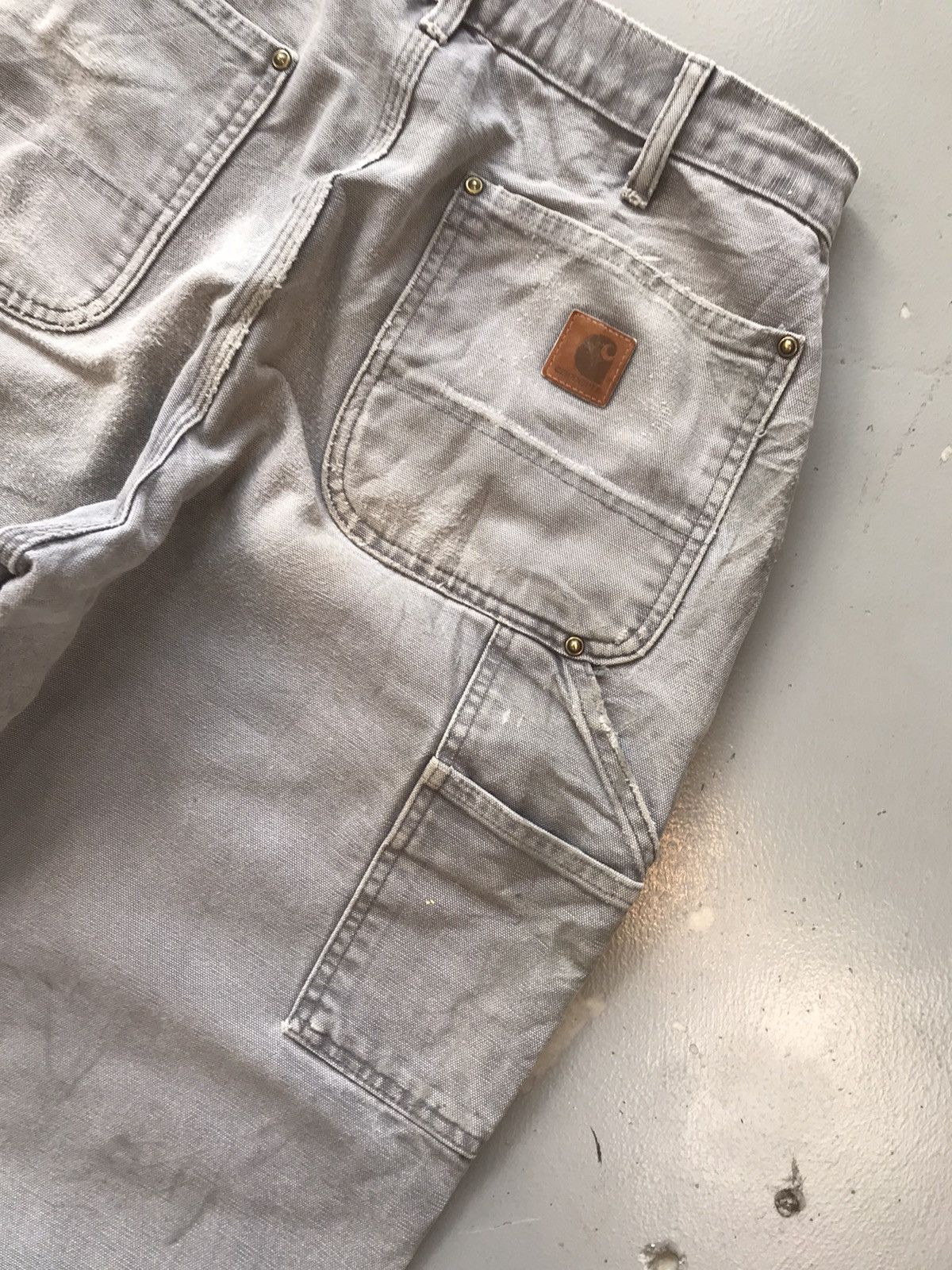 Carhartt × Vintage Vintage Carhartt B136 GYL double knee denim Size US 32 / EU 48 - 9 Thumbnail