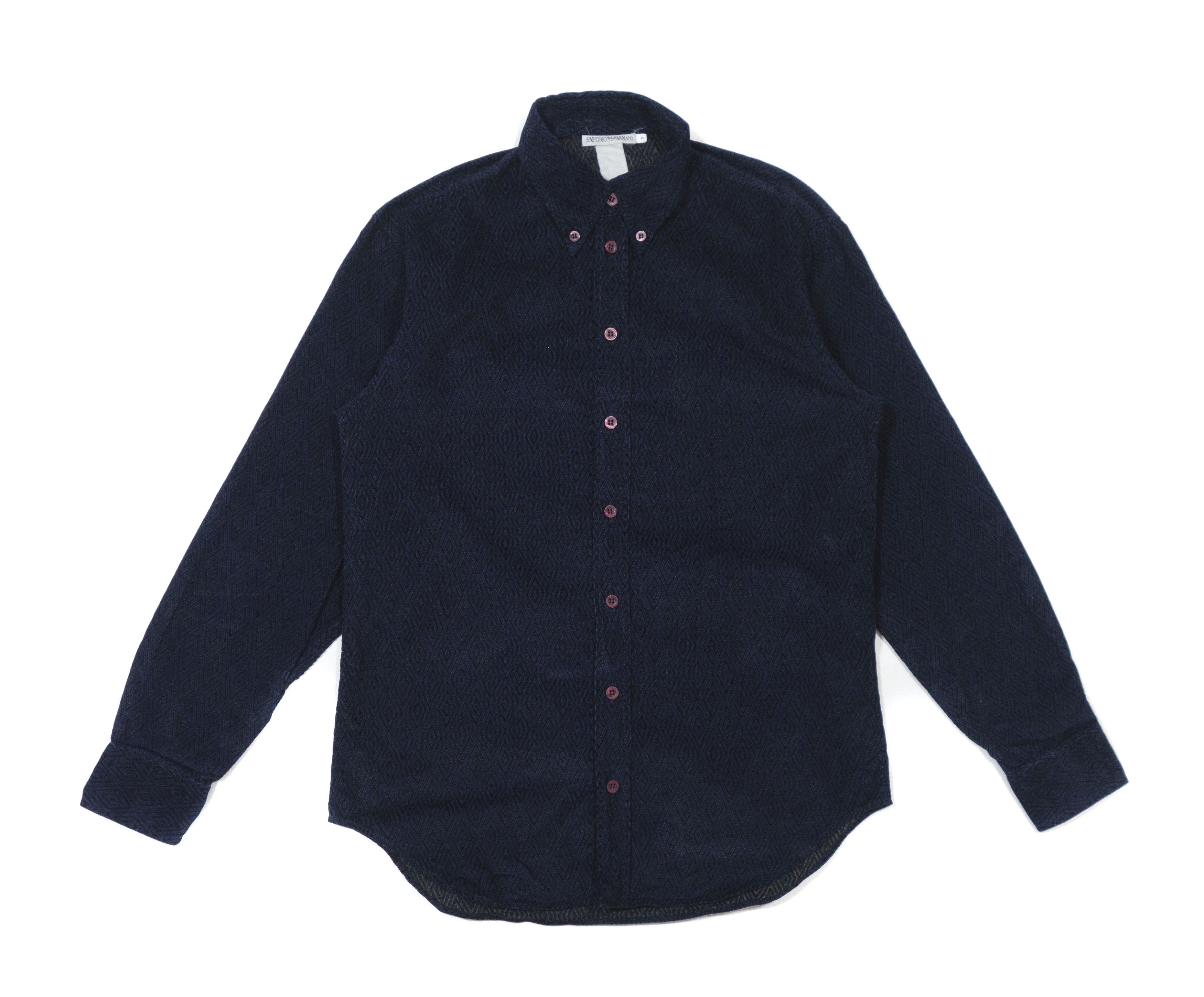 Armani 90S Pattern Soft Shirt Size US M / EU 48-50 / 2 - 1 Thumbnail