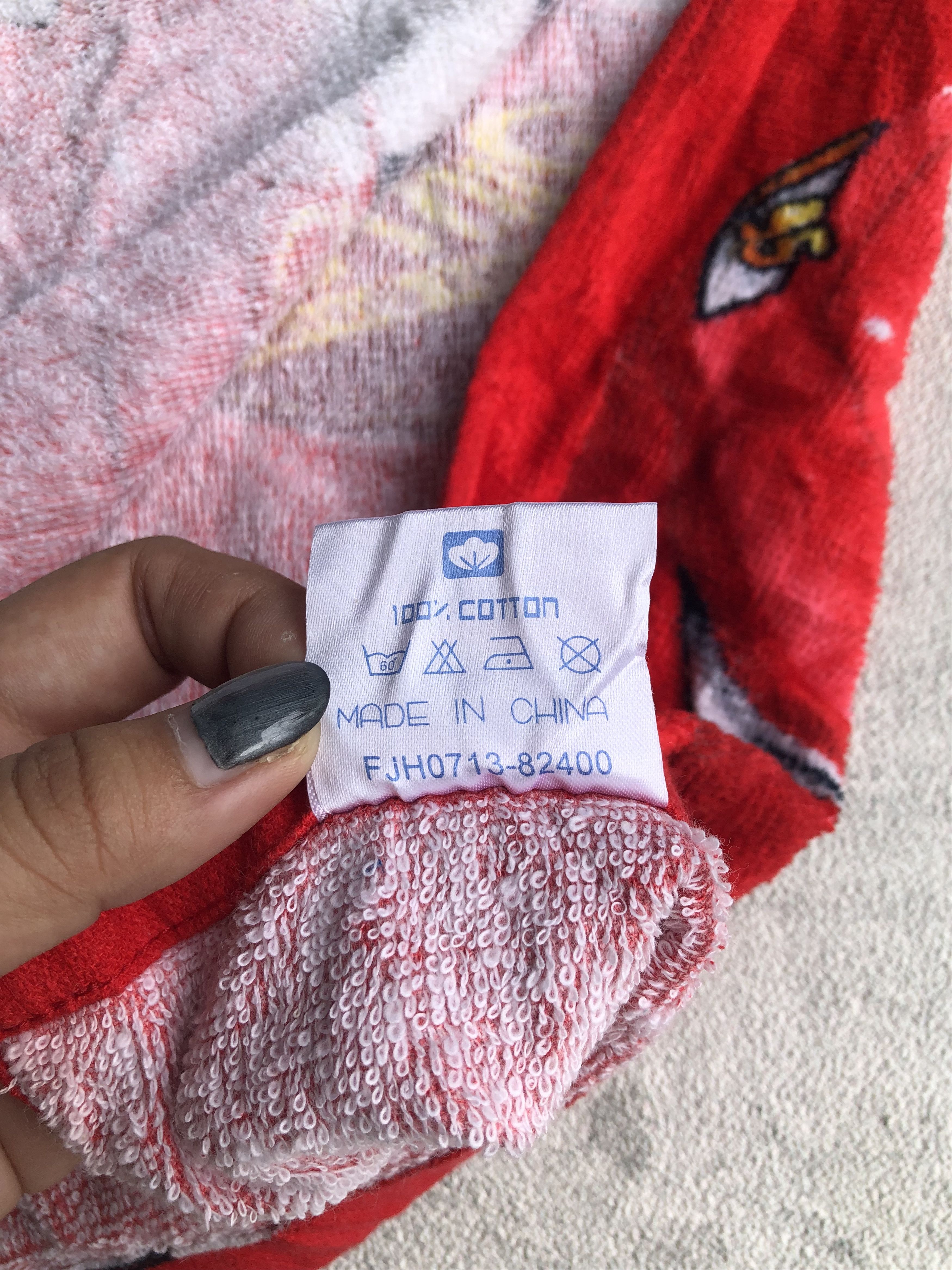 Cartoon Network × Vintage Vintage 90s Cartoon Cars Lightning Mcqueen Rare Towel Size ONE SIZE - 6 Thumbnail
