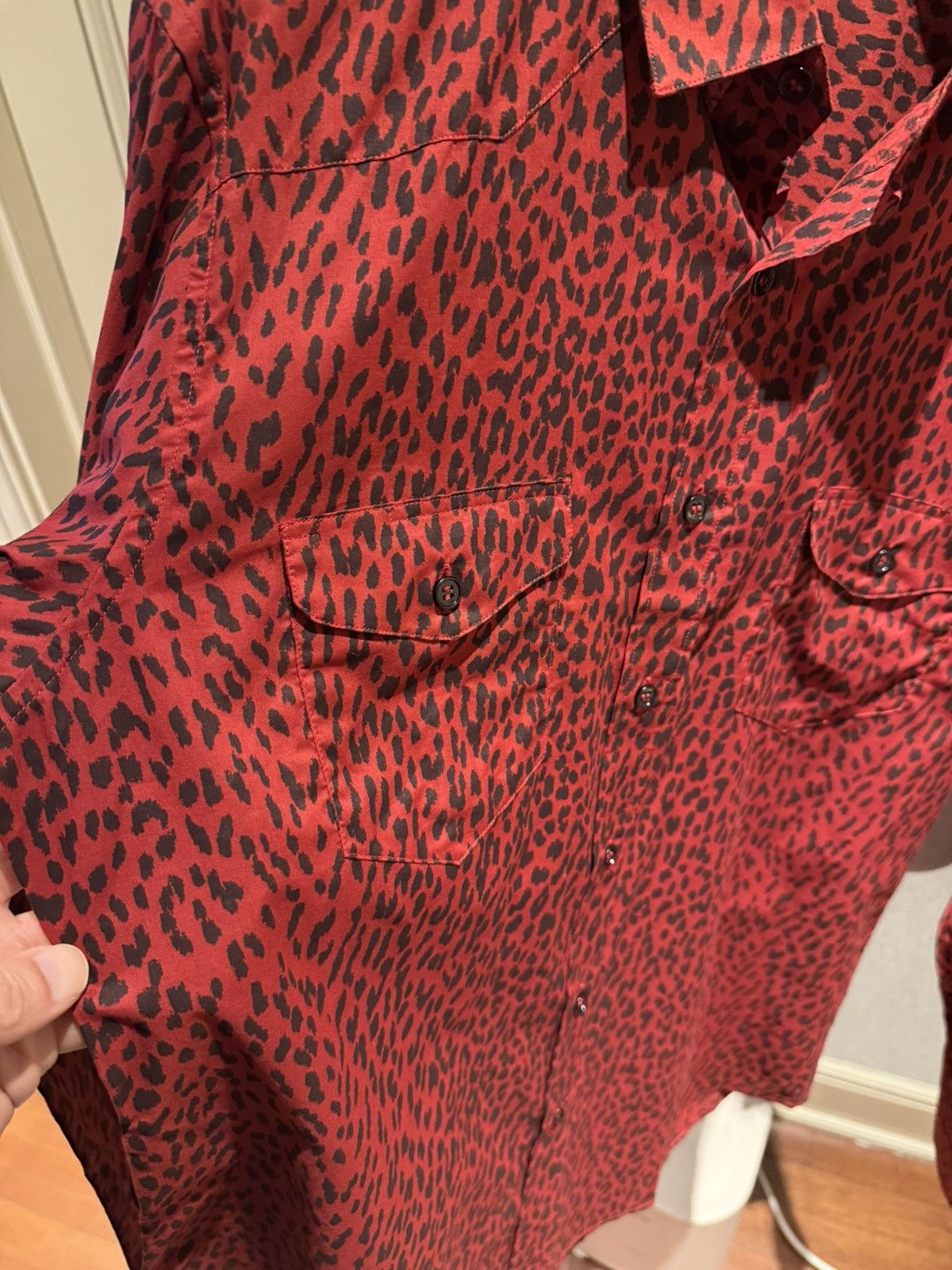Saint Laurent Paris Leopard print western shirt collar size40 Size US M / EU 48-50 / 2 - 4 Thumbnail