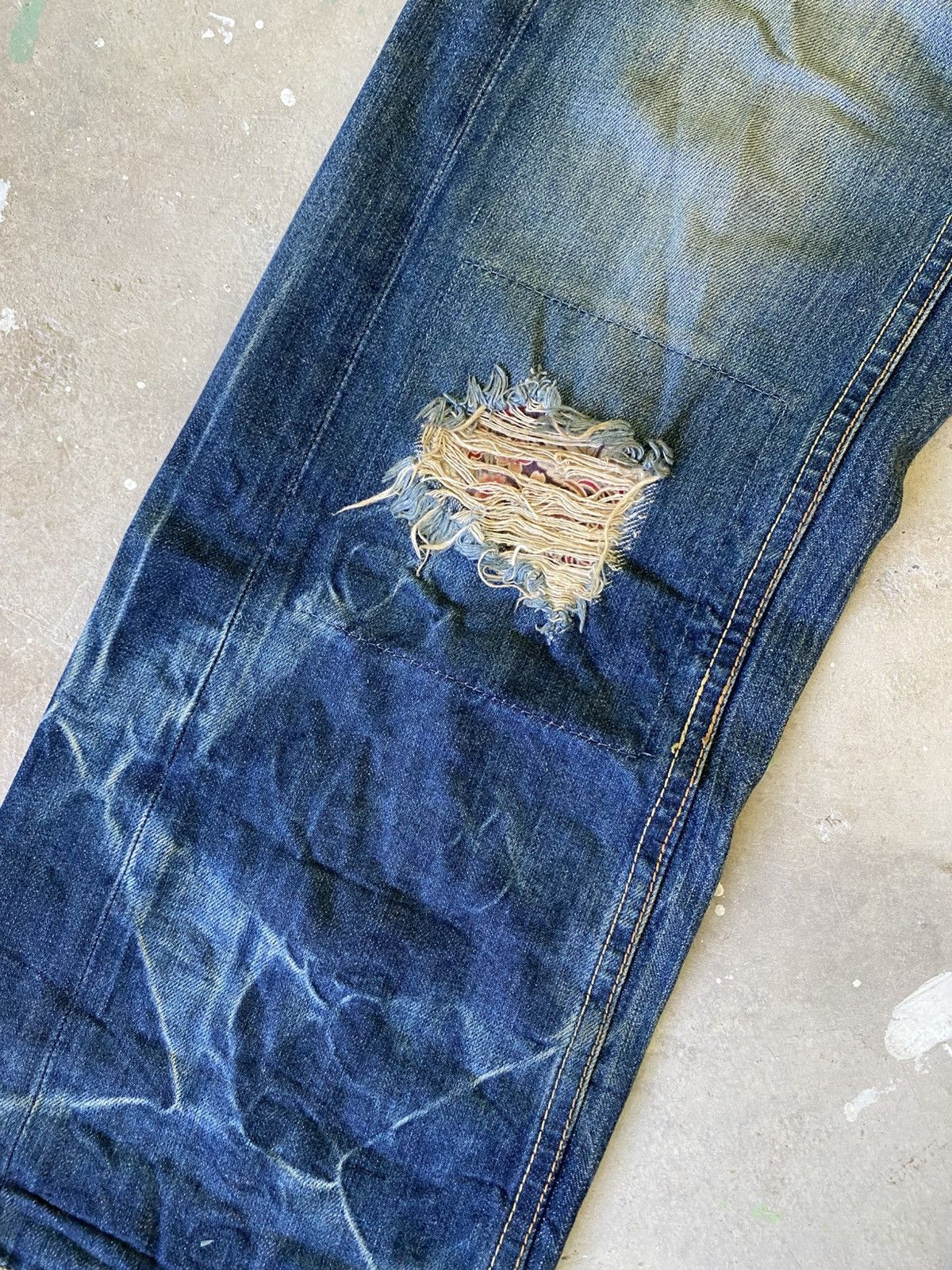 Eternal ETERNAL Japanese Floral Repair Distressed Denim Size US 34 / EU 50 - 5 Thumbnail