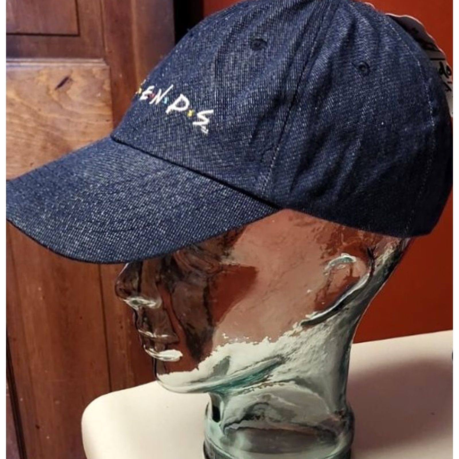 Denime VINTAGE Friends The TV Series Hat Cap Embroidered Logo Adjust strap Warner Bros Official Denim NEW Size ONE SIZE - 2 Thumbnail