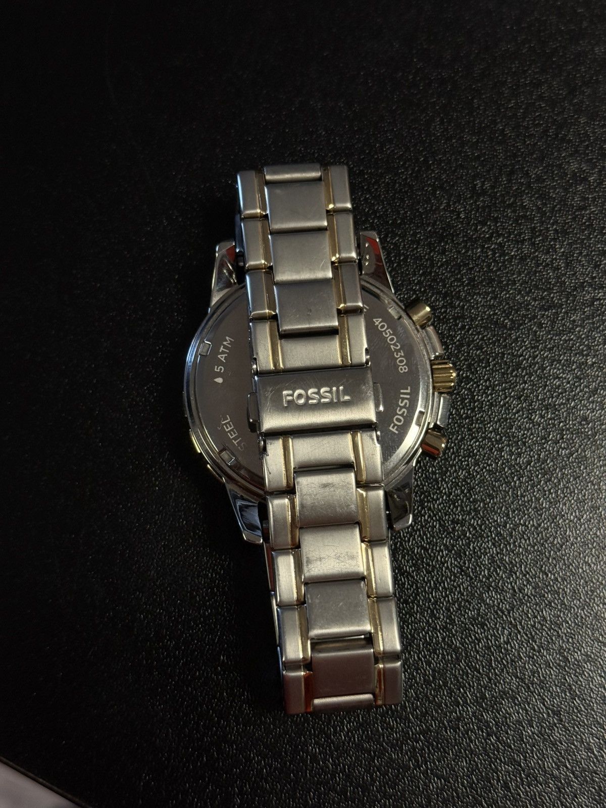Fossil Fossil Gold/Silver Watch Adjustable Size W Extra Links Size ONE SIZE - 11 Thumbnail