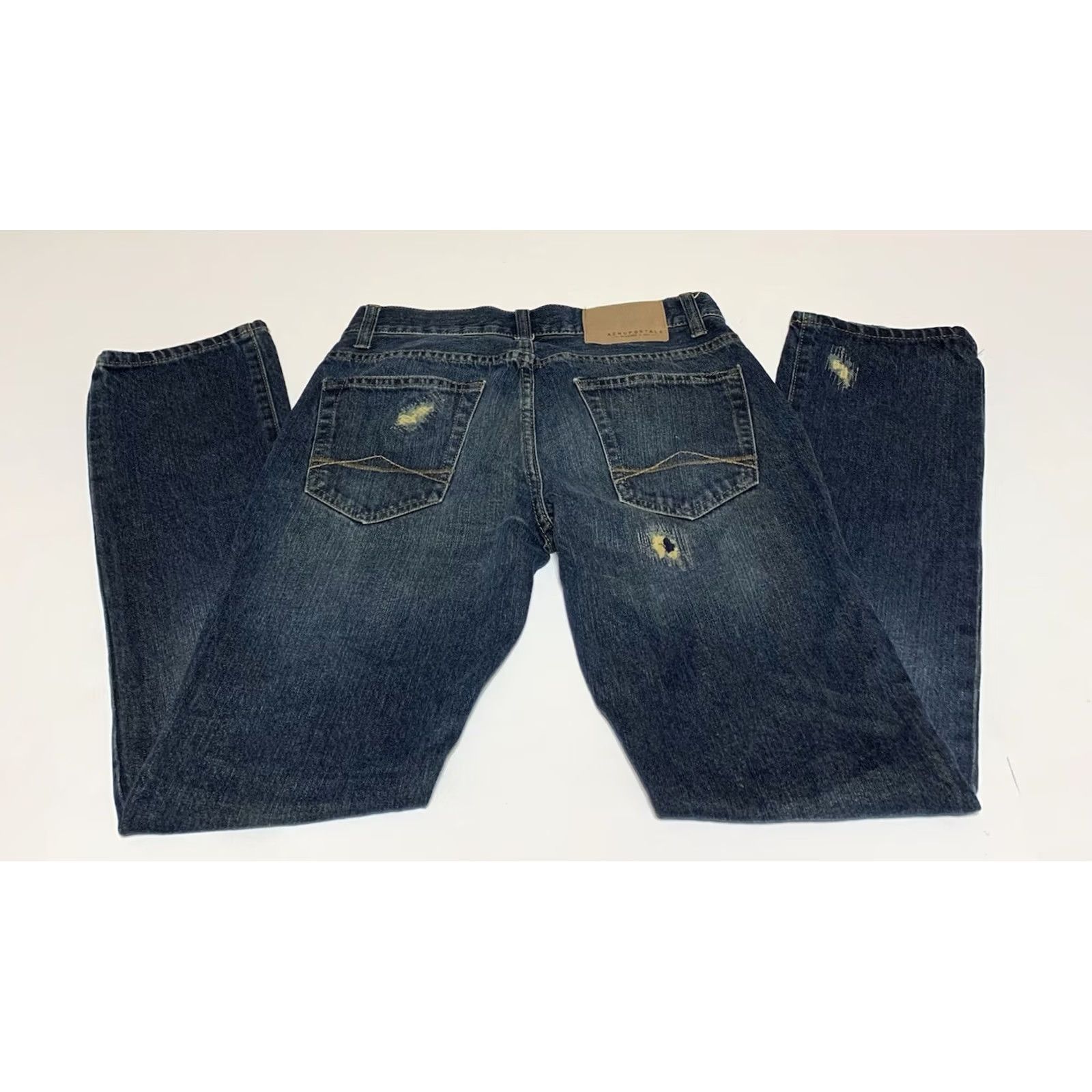 Aeropostale VINTAGE Aeropostale Mens Skinny Jeans 28x30 Distressed Denim Blue 28 Inseam 29.5 Inseam Jeans Mens Skinny Size US 28 / EU 44 - 2 Thumbnail