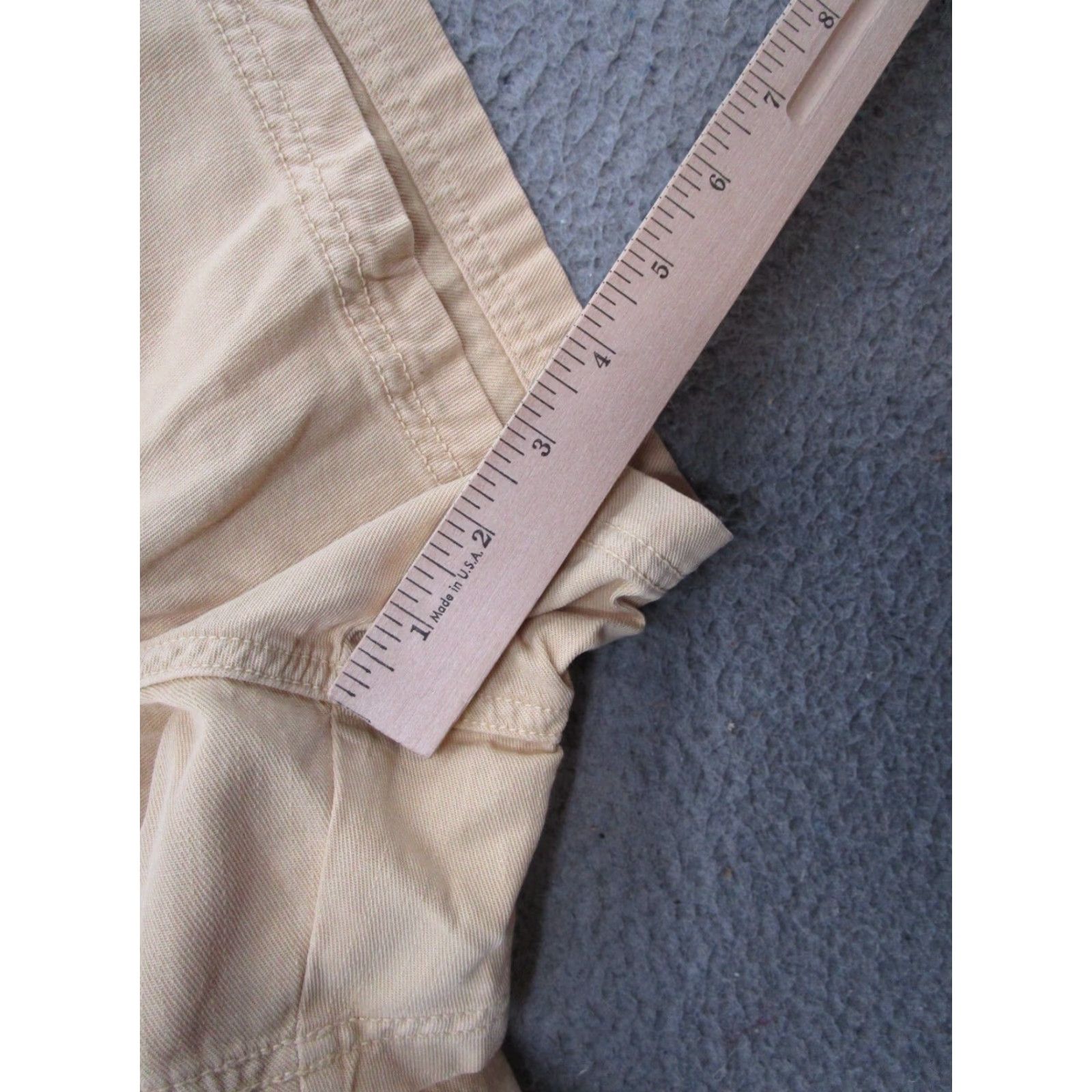 Vintage VINTAGE Universal Thread Women’s Beige Shorts Size 14 Cotton Blend High Rise Mom NEW Size 36" / US 14 / IT 50 - 7 Thumbnail