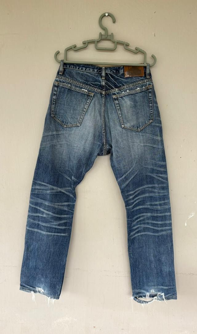 Japanese Brand Vtg XLarge Denim Pant Selvedge Distressed Denim Size US 32 / EU 48 - 6 Thumbnail