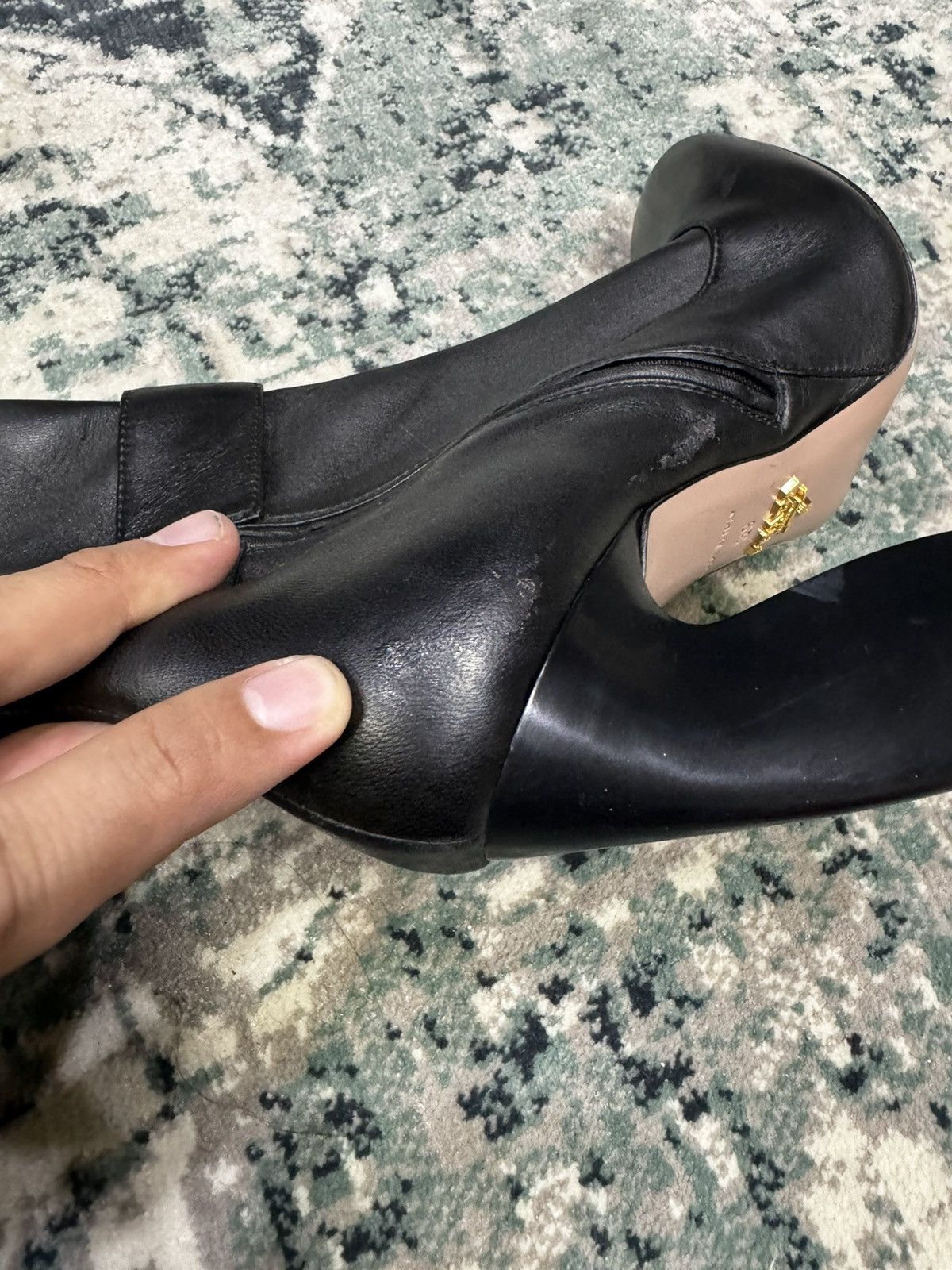 Prada PRADA BOOTS MARY JANE NAPPA BLACK SHOES SIZE 39 Size US 9 / IT 39 - 10 Thumbnail