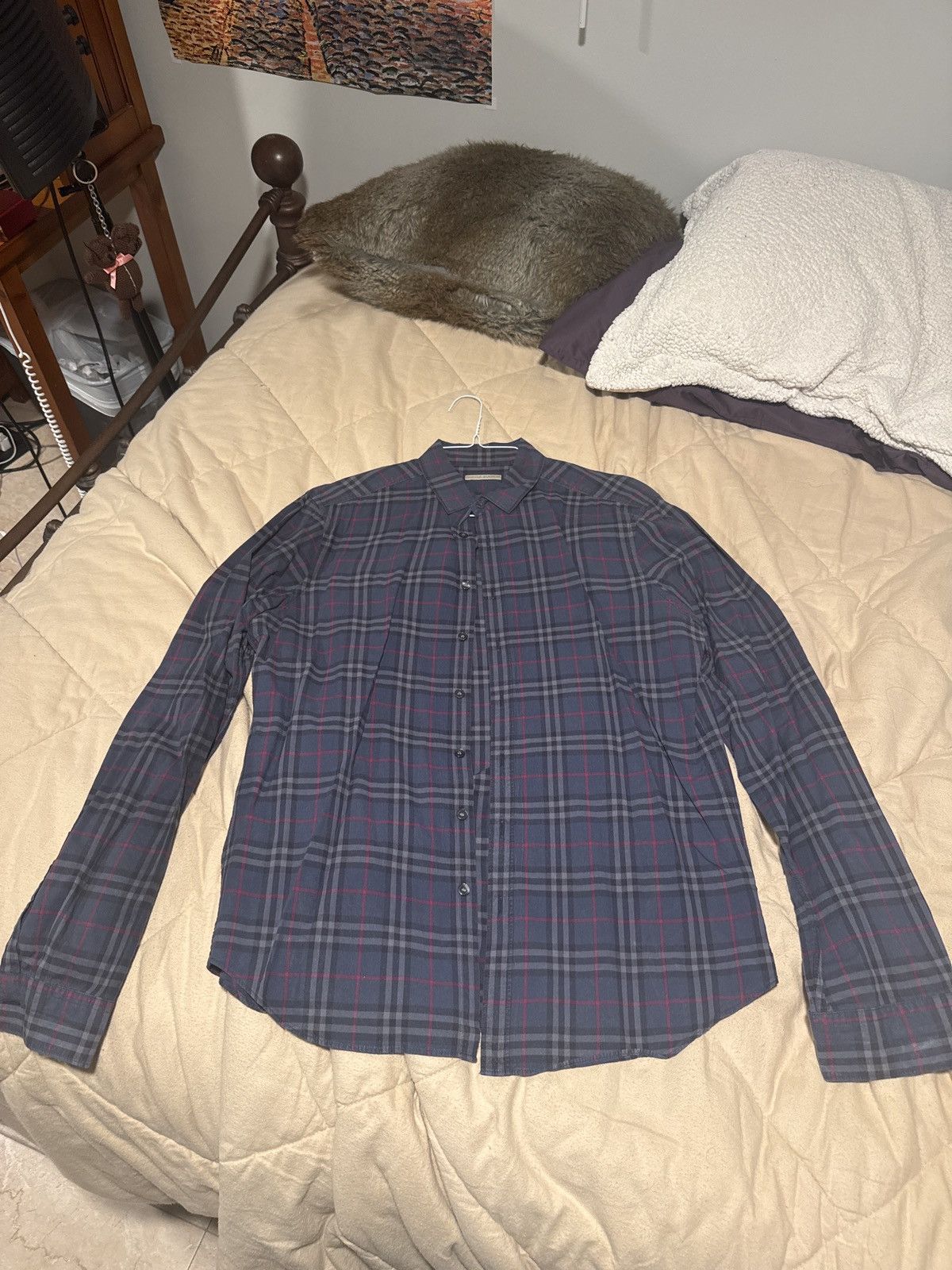 Other Burberry Brit Checkered Button Up Long Sleeve Size US L / EU 52-54 / 3 - 1 Thumbnail