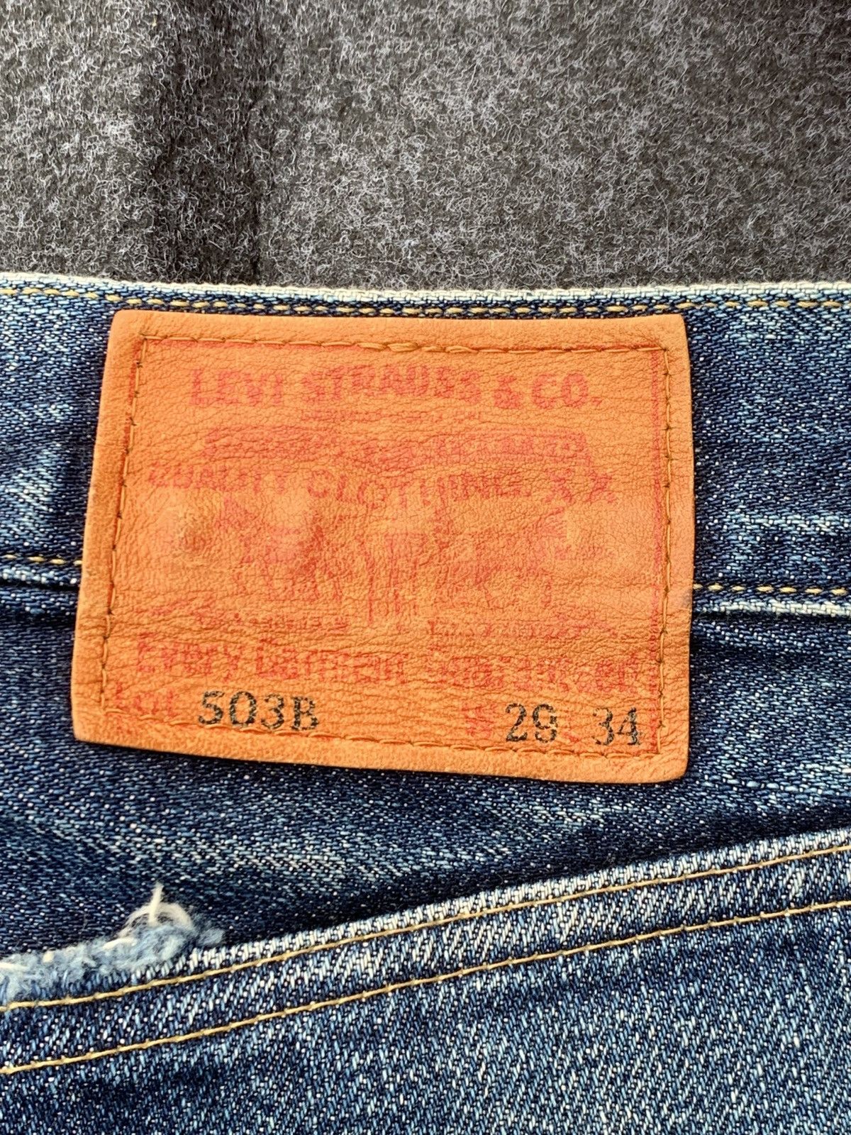 Levi's Levi's 503B Big E Selvedge Japan 🇯🇵 Vintage Fade Size US 28 / EU 44 - 15 Thumbnail