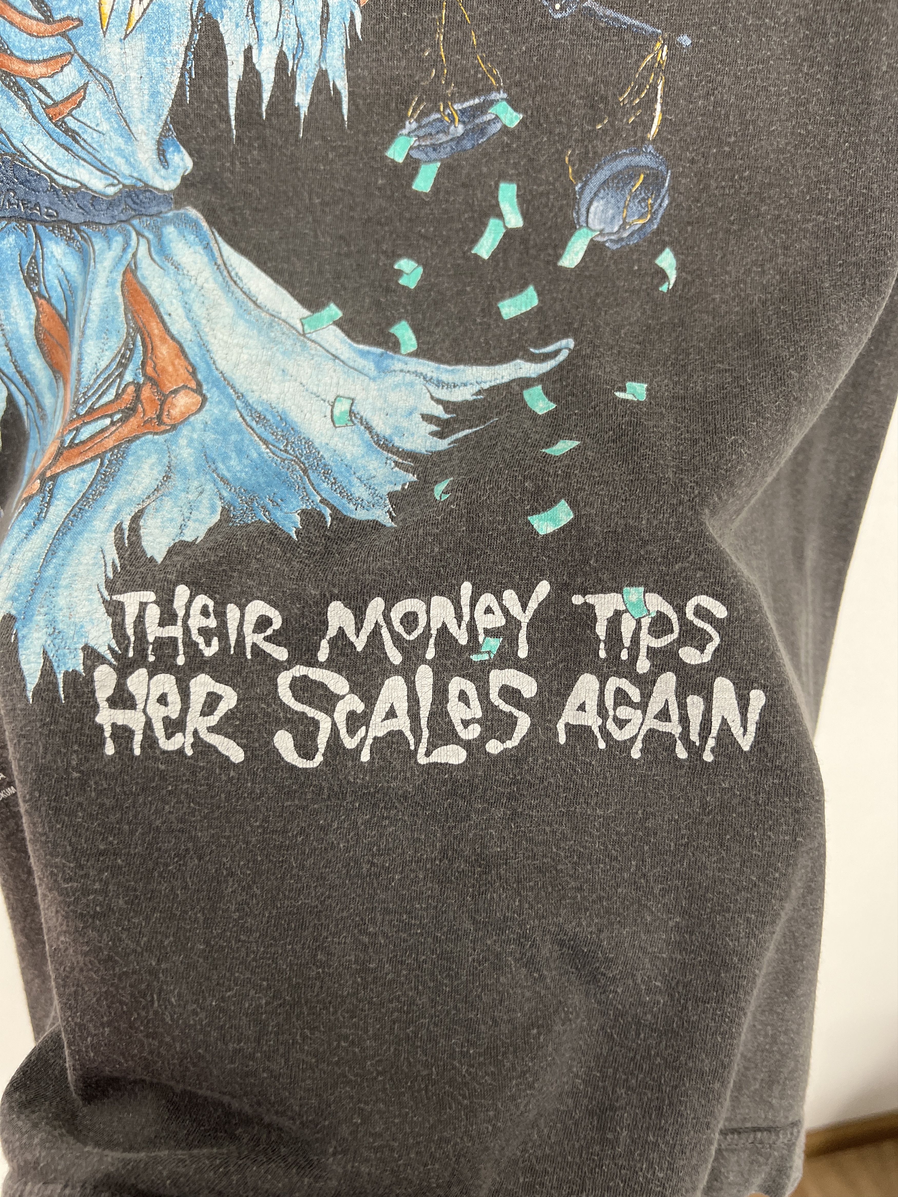 Vintage Vintage 1989 Metallica Their Money Tips Tee Shirt Size US M / EU 48-50 / 2 - 4 Thumbnail