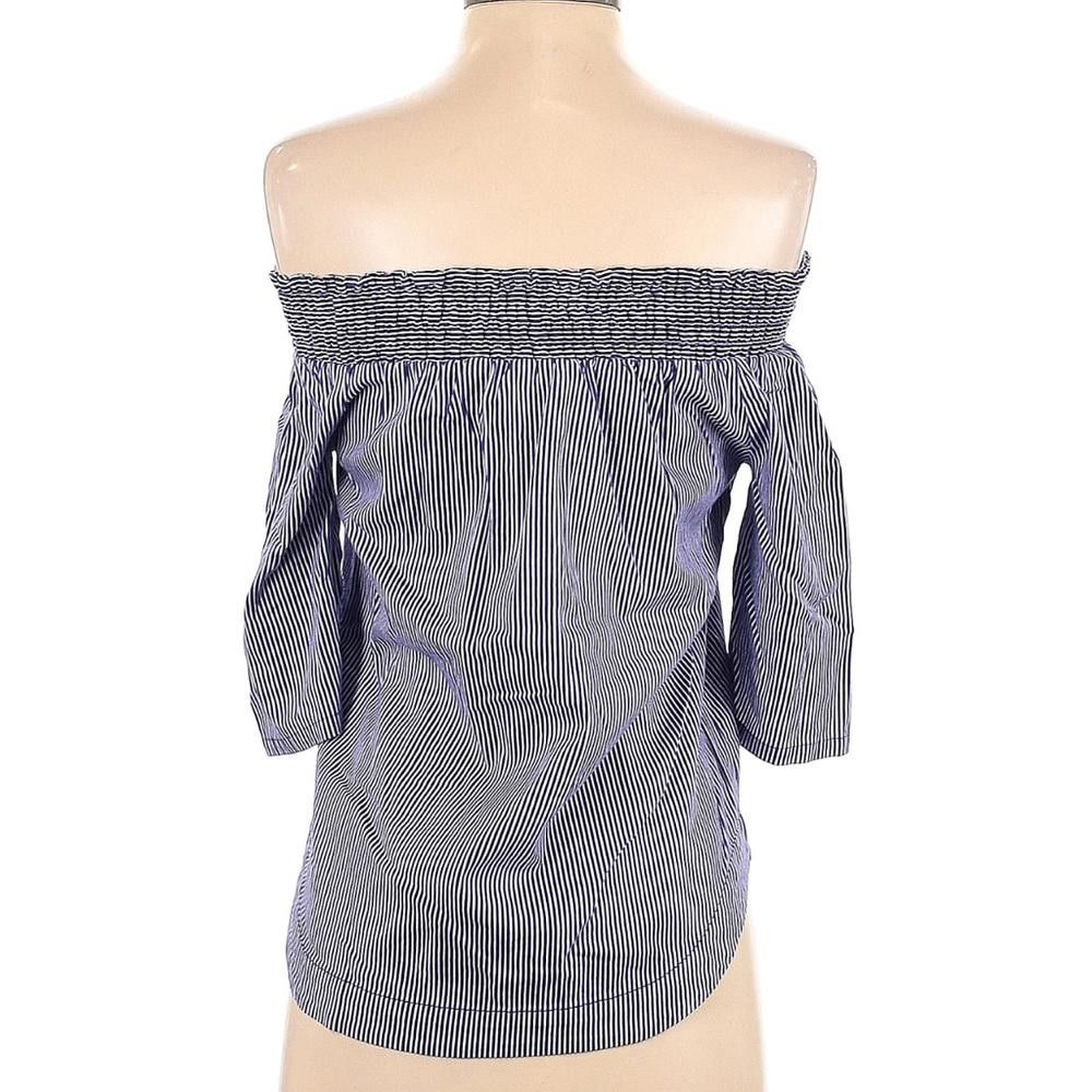 Designer 7th Ave Shirt Off Shoulder Short Sleeve Tunic Top Size XS / US 0-2 / IT 36-38 - 2 Thumbnail