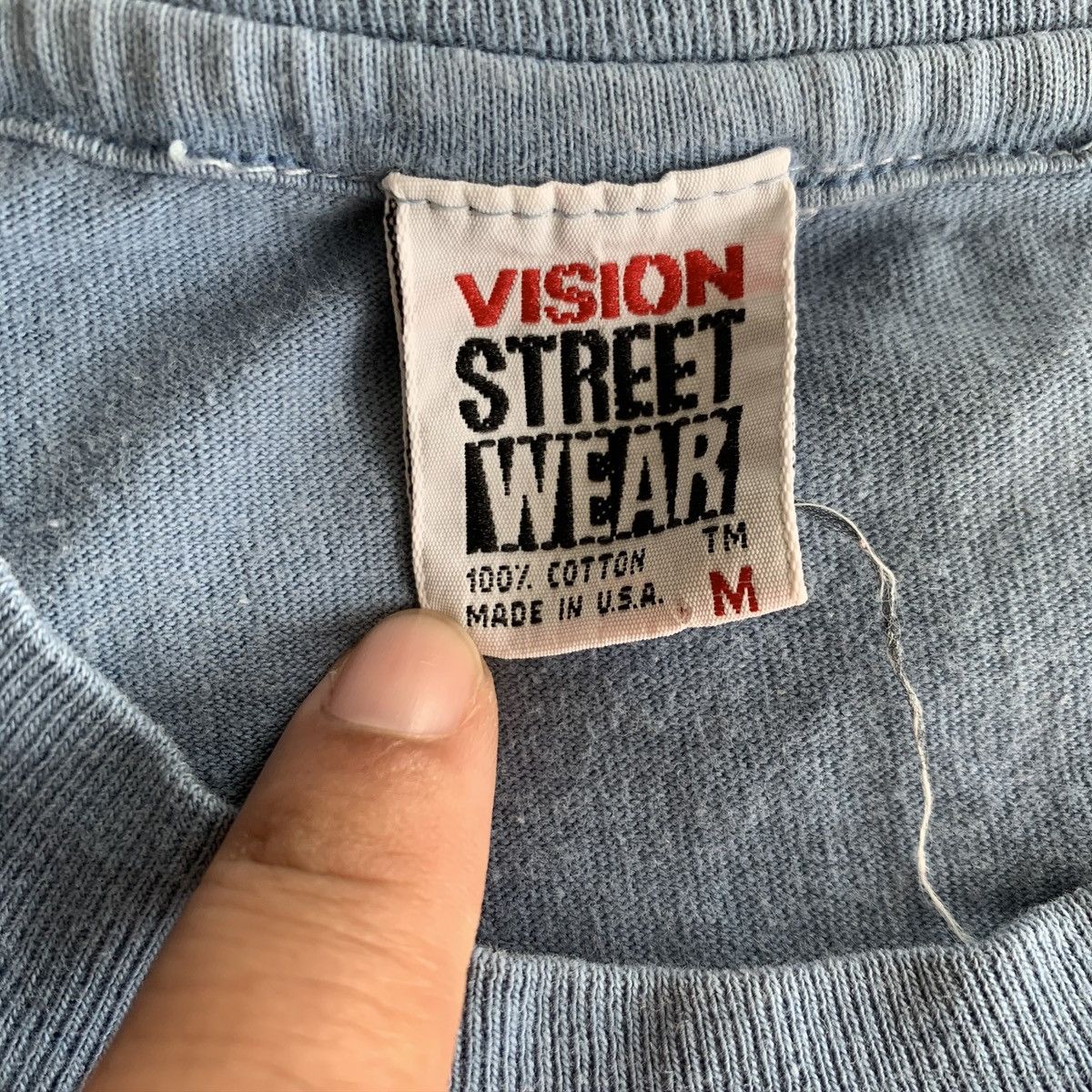 Vintage 80s vintage Vision Streetwear Skate Tee Single Stitched Size US M / EU 48-50 / 2 - 4 Thumbnail
