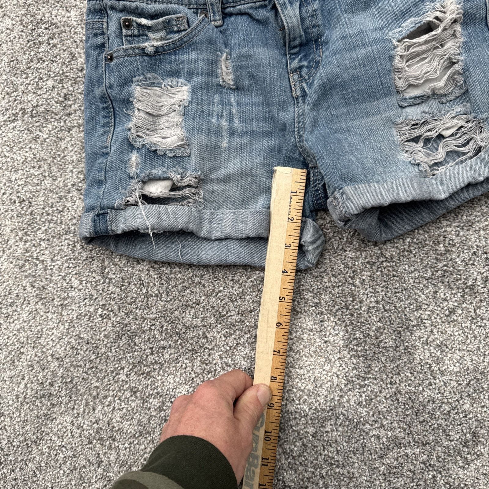 Other Y2K Inspired Short Womens 5 Distressed Ripped Grunge Skater Size 25" / US 0 / IT 36 - 4 Thumbnail
