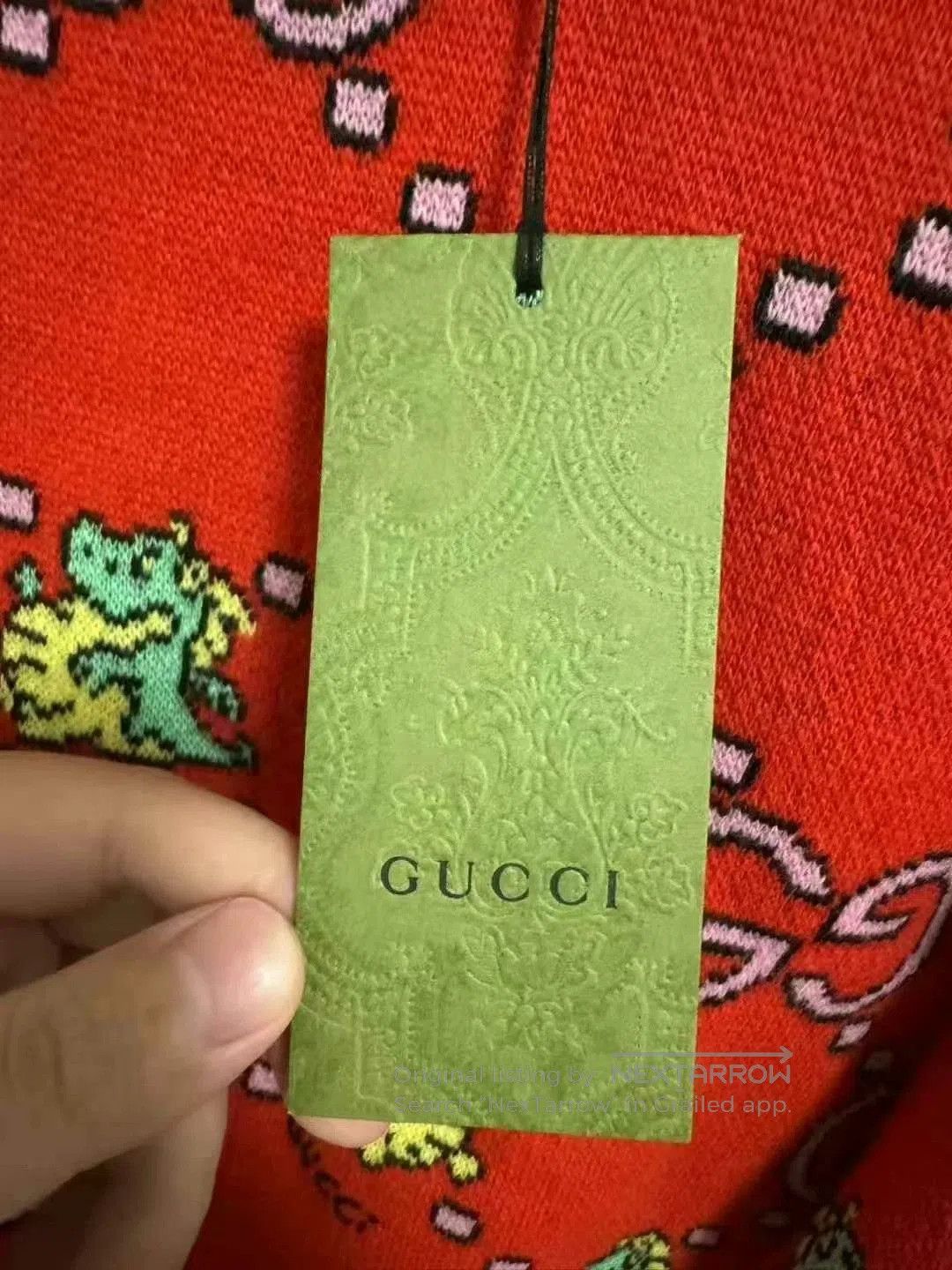 Gucci gucci dinosaur print cropped sweater. Size S / US 4 / IT 40 - 5 Thumbnail