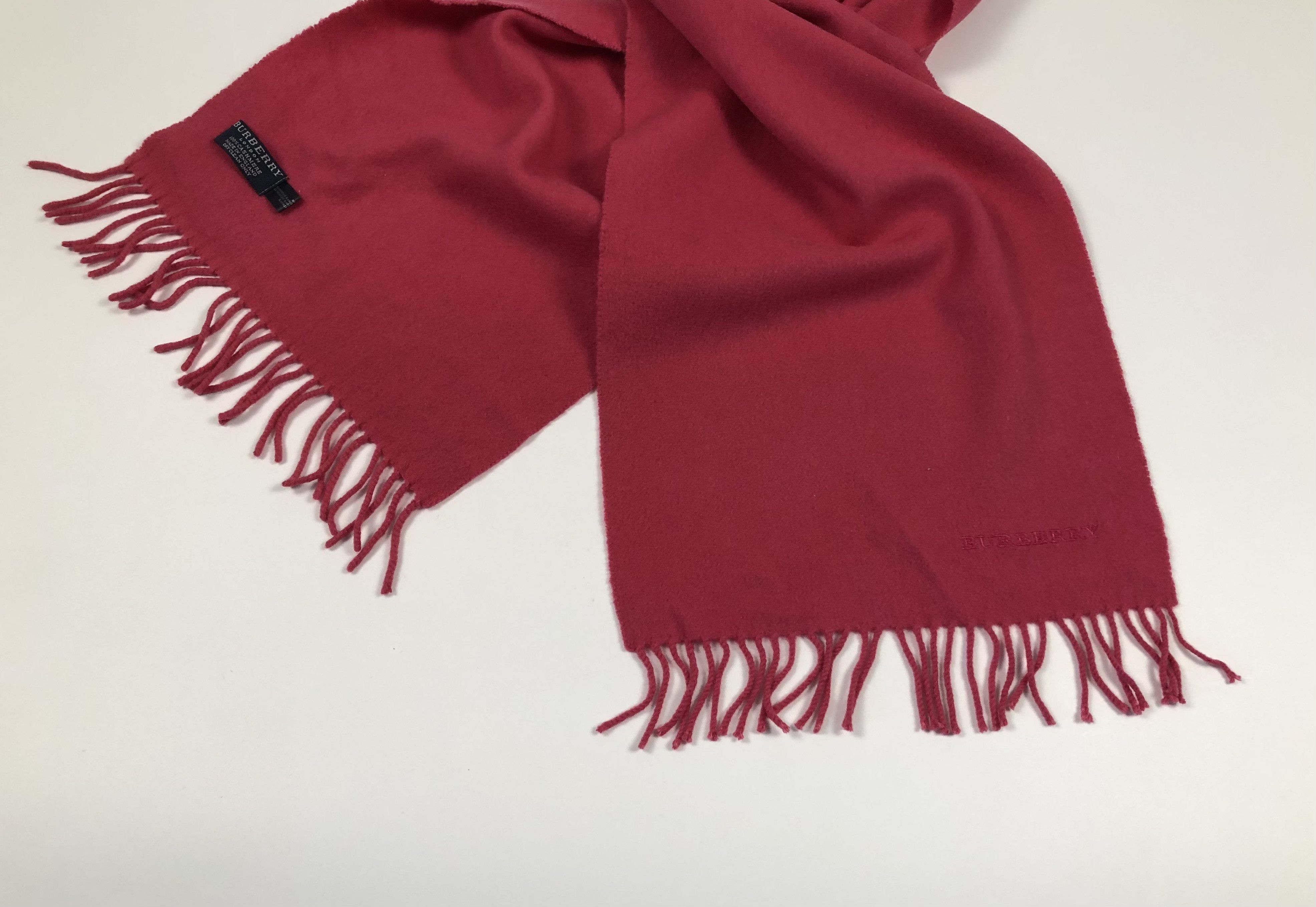 Burberry Burberry Vintage Cashmere Scarf Size ONE SIZE - 3 Thumbnail