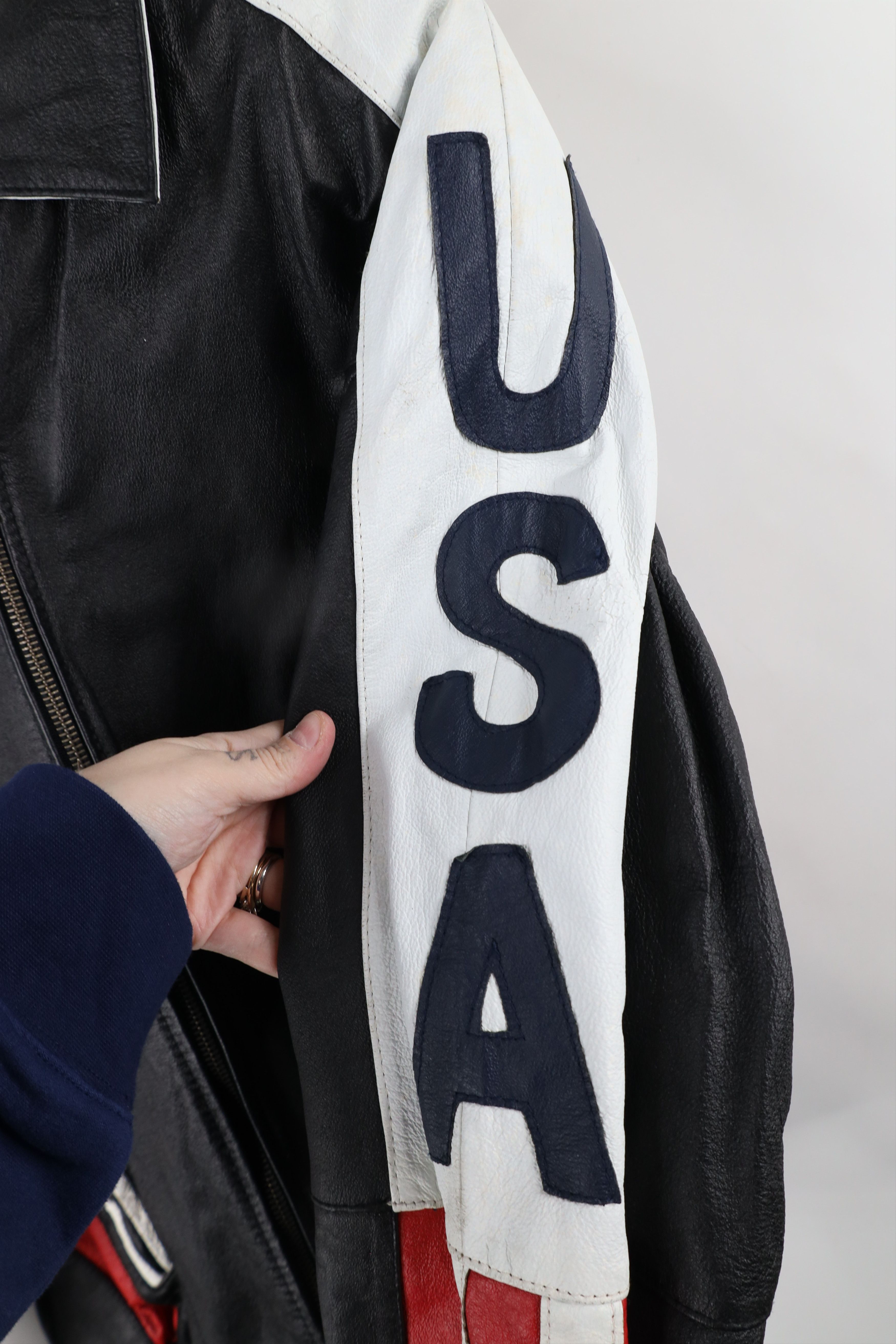 Vintage Vintage 90s Streetwear USA Flag American Eagle Jacket Size US XL / EU 56 / 4 - 4 Thumbnail