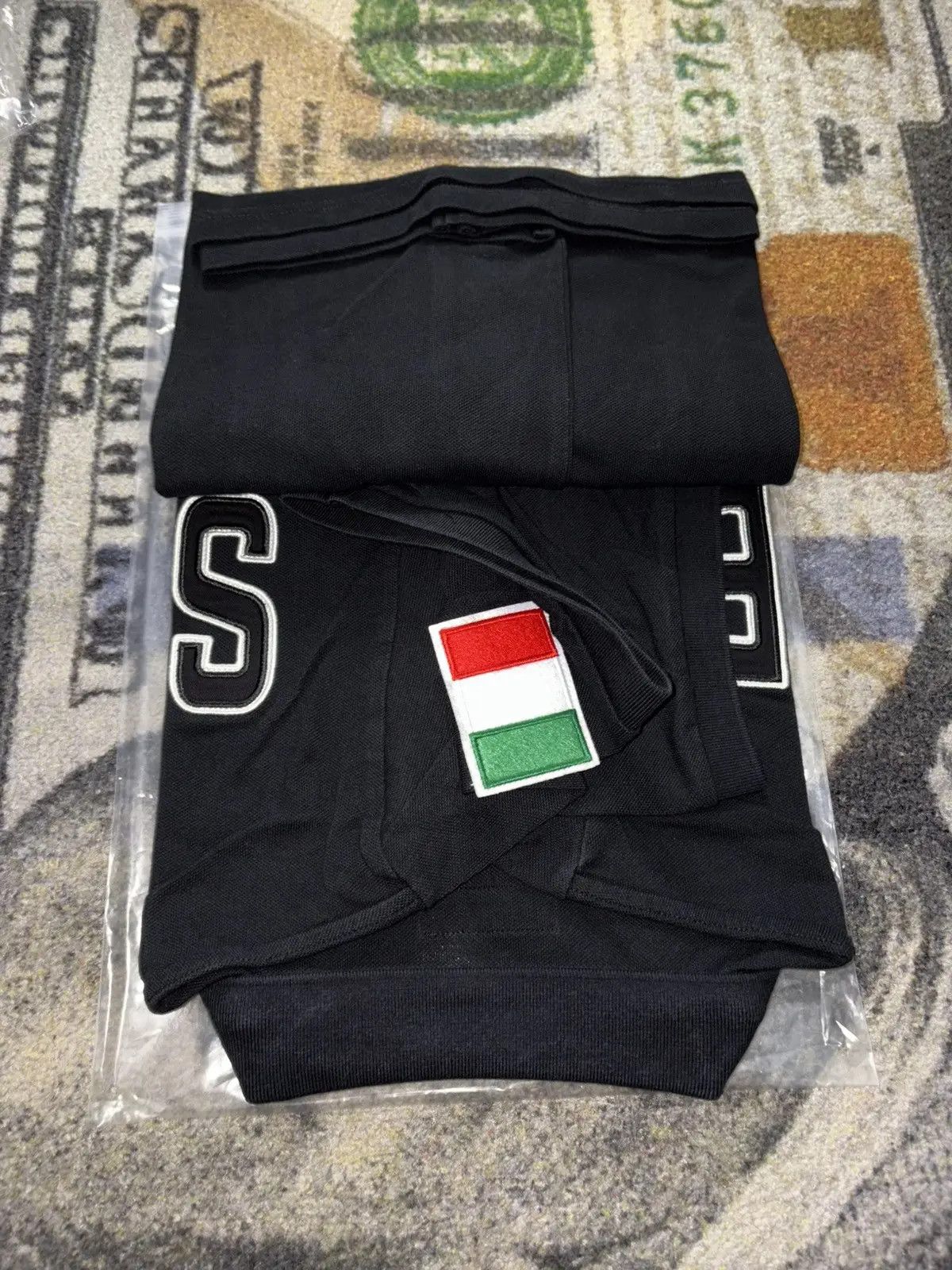Supreme Twill Appliqué Polo Black