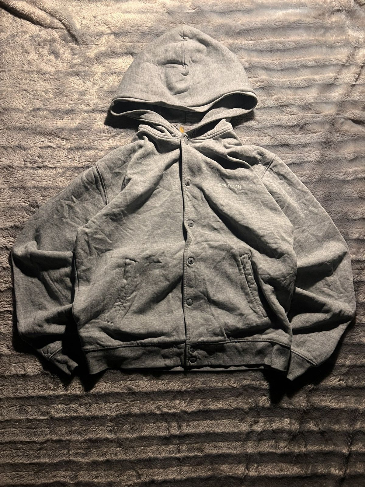 Carhartt Vintage carhartt button up hoodie Size US L / EU 52-54 / 3 - 1 Thumbnail