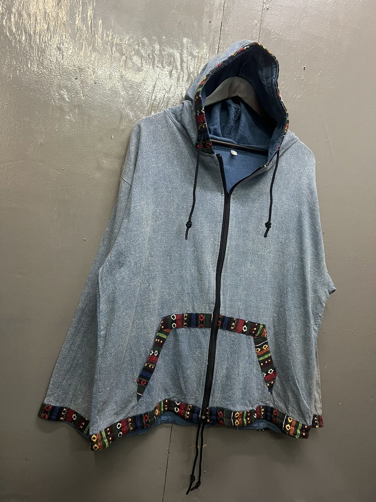 Japanese Brand Vintage Native Cotton Zipper Hoodie Size US XL / EU 56 / 4 - 3 Thumbnail