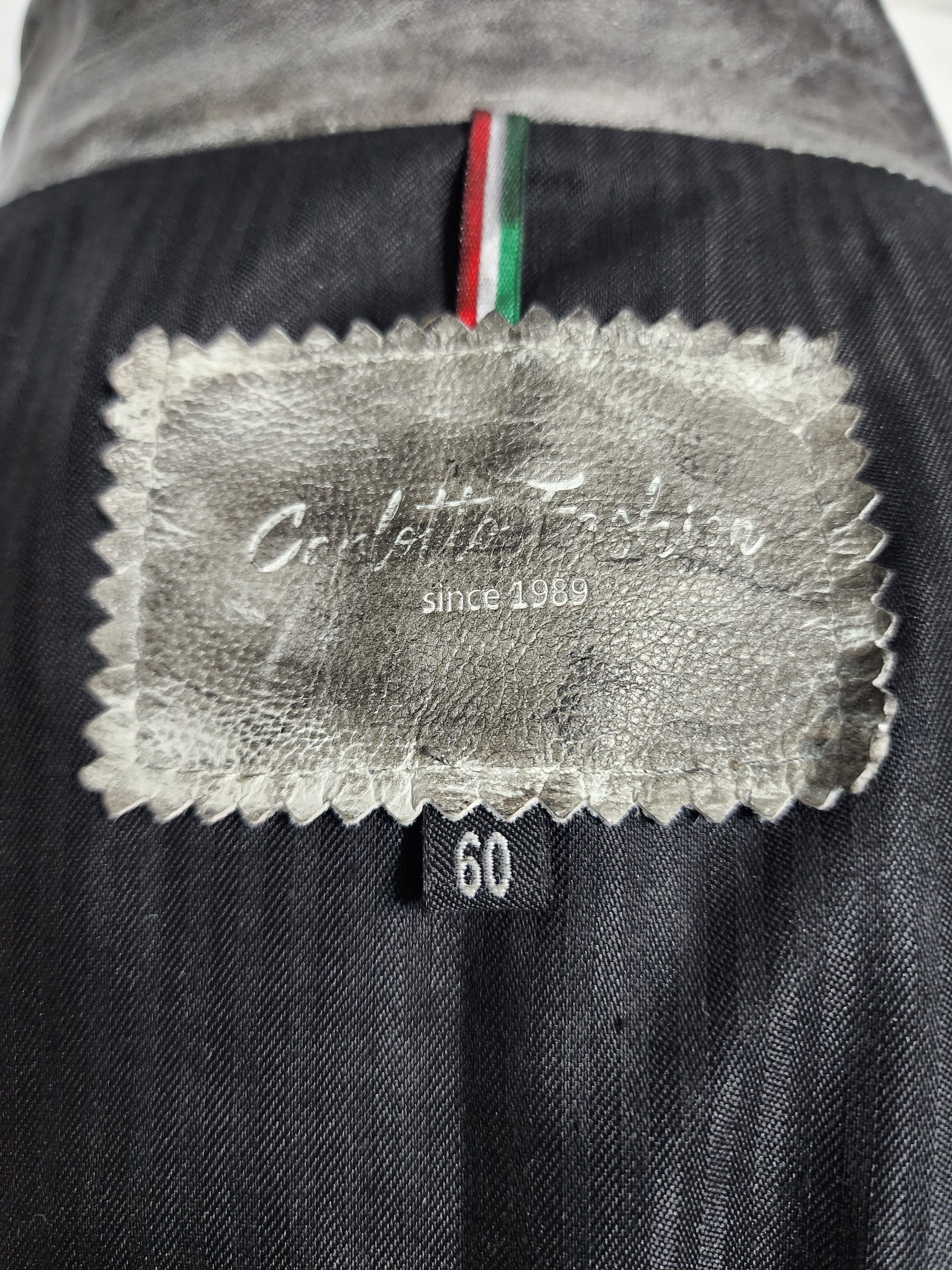 Uniqlo Gray Leather Jacket: Men's Sporty Style Size US L / EU 52-54 / 3 - 8 Thumbnail