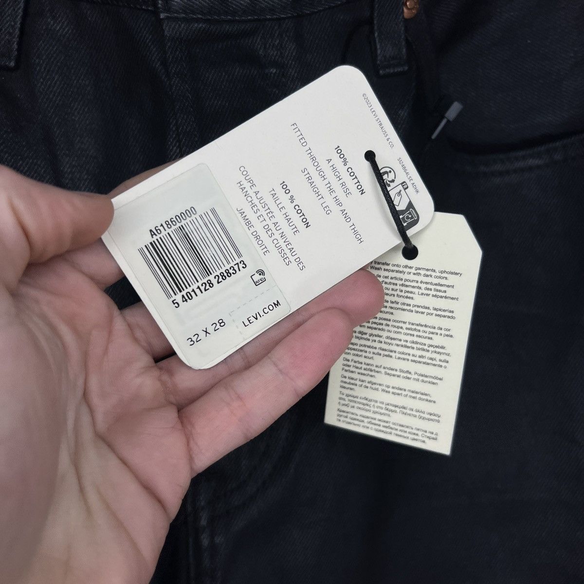Levi's Vintage Levi's 501 Waxed Denim Jeans Trousers Pants Black Size US 32 / EU 48 - 7 Thumbnail