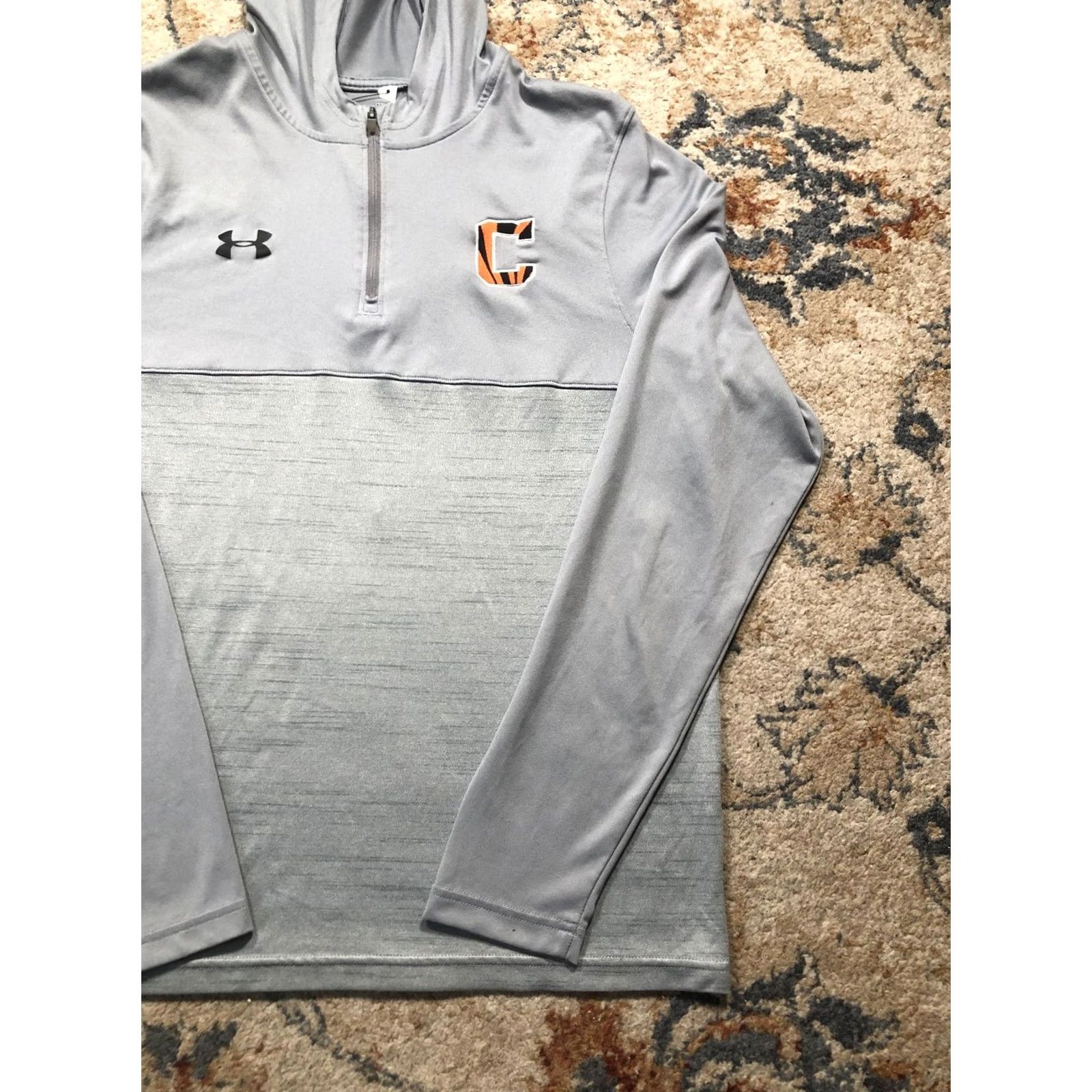 Under Armour Under Armour Hoodie Mens M Gray HeatGear Quarter Zip Pullover C Logo Size US M / EU 48-50 / 2 - 3 Thumbnail