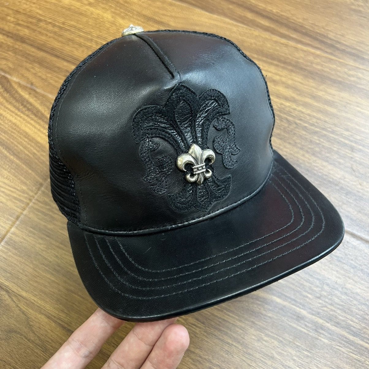 Casquette Chrome Hearts - Modèle Fer à Cheval Rose Et Blanc - Occasion En Toile