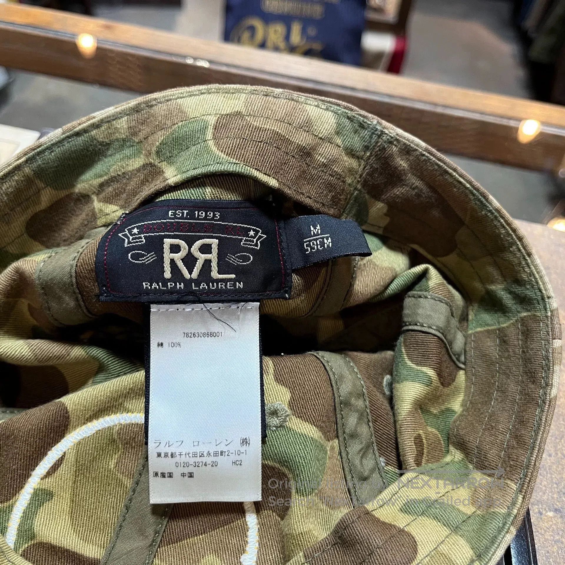 RRL Ralph Lauren camo embroidered cap by double rl. Size ONE SIZE - 6 Thumbnail