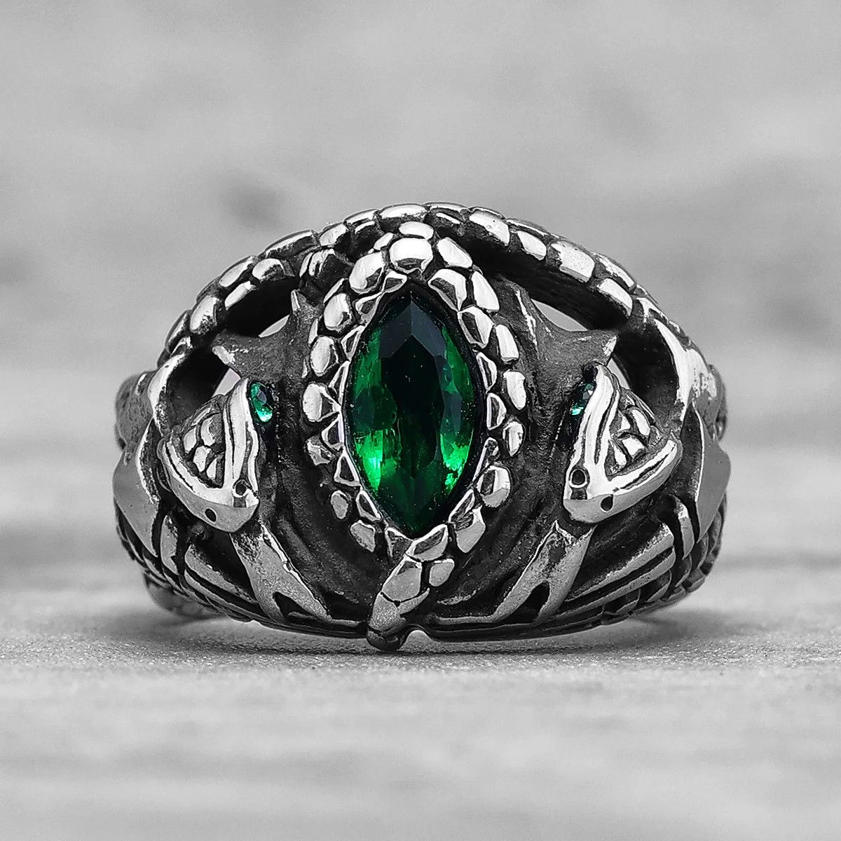 Japanese Brand × Jewelry × Vintage Eye Gemstone Snake Ring Size ONE SIZE - 2 Thumbnail