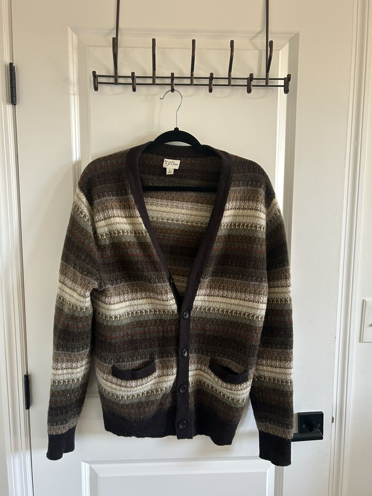 J.Crew J.Crew Wool Cardigan Size US L / EU 52-54 / 3 - 1 Thumbnail