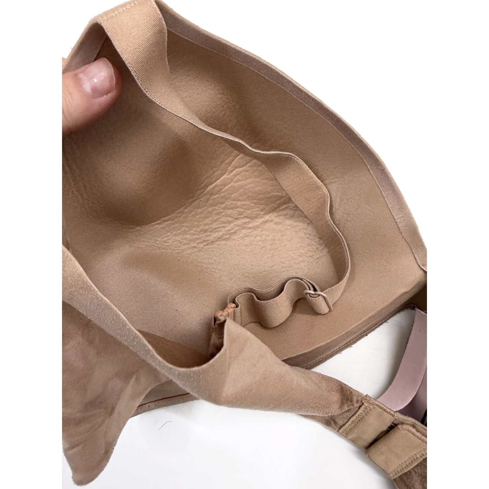 Victoria's Secret Victoria's Secret Womens Bra 38D Lined Padded Wireless Semi Demi Tan Bra Shirt T-Shirt Ladies Wax Brown 90s? Size ONE SIZE - 6 Thumbnail