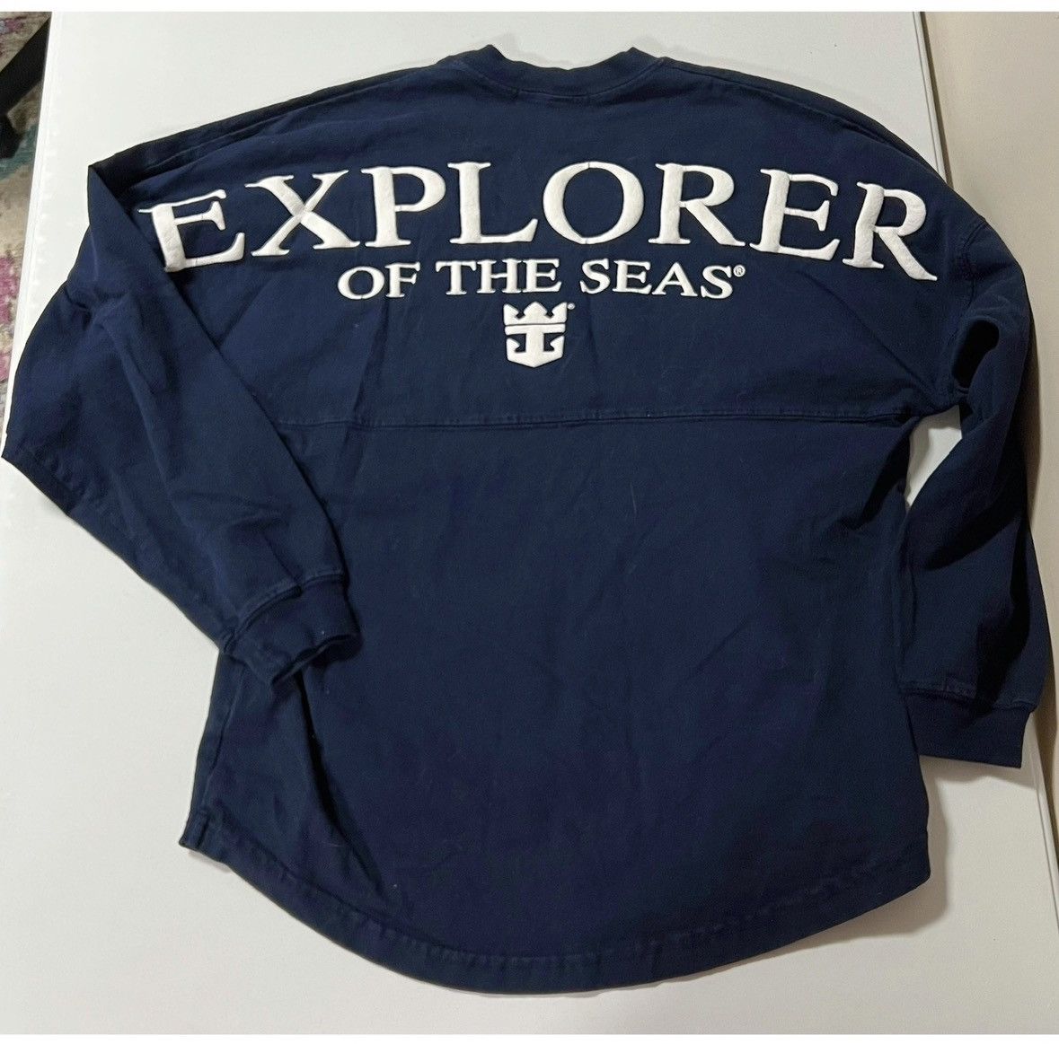 Royal Row Navy Blue ‘Explorer of the Seas’ Shirt Top Blouse Tee Size S Size US S / EU 44-46 / 1 - 1 Thumbnail