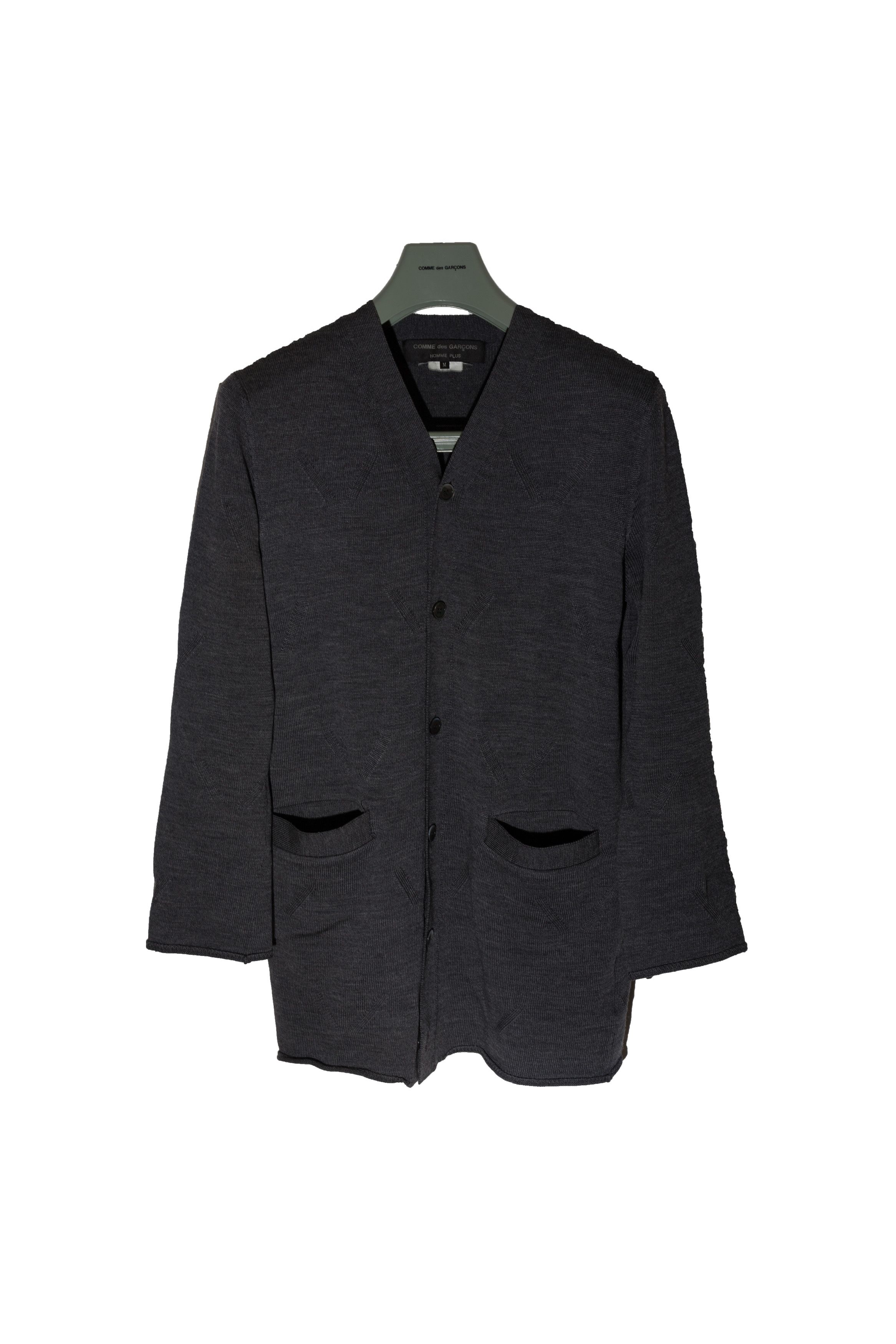 Comme des Garcons Homme Plus WOOL LONG BUTTON-UP CARDIGAN Size US M / EU 48-50 / 2 - 1 Thumbnail