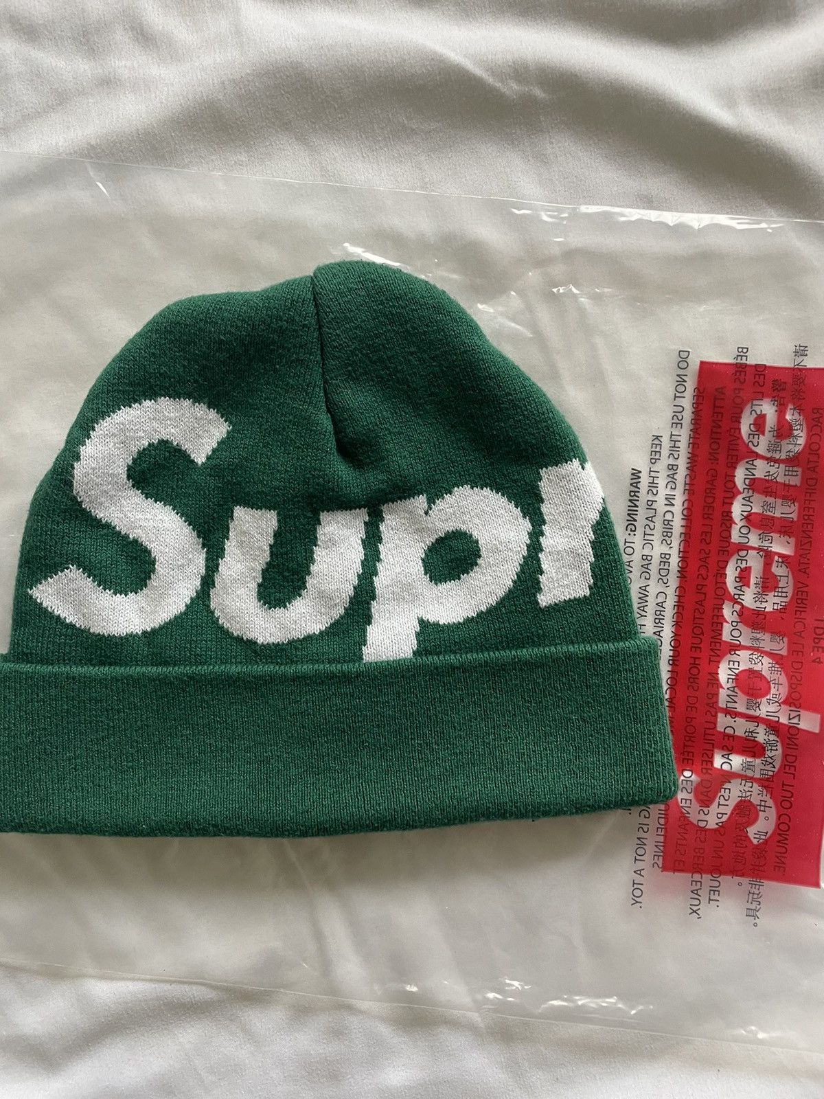 Supreme Big Logo Beanie | Grailed