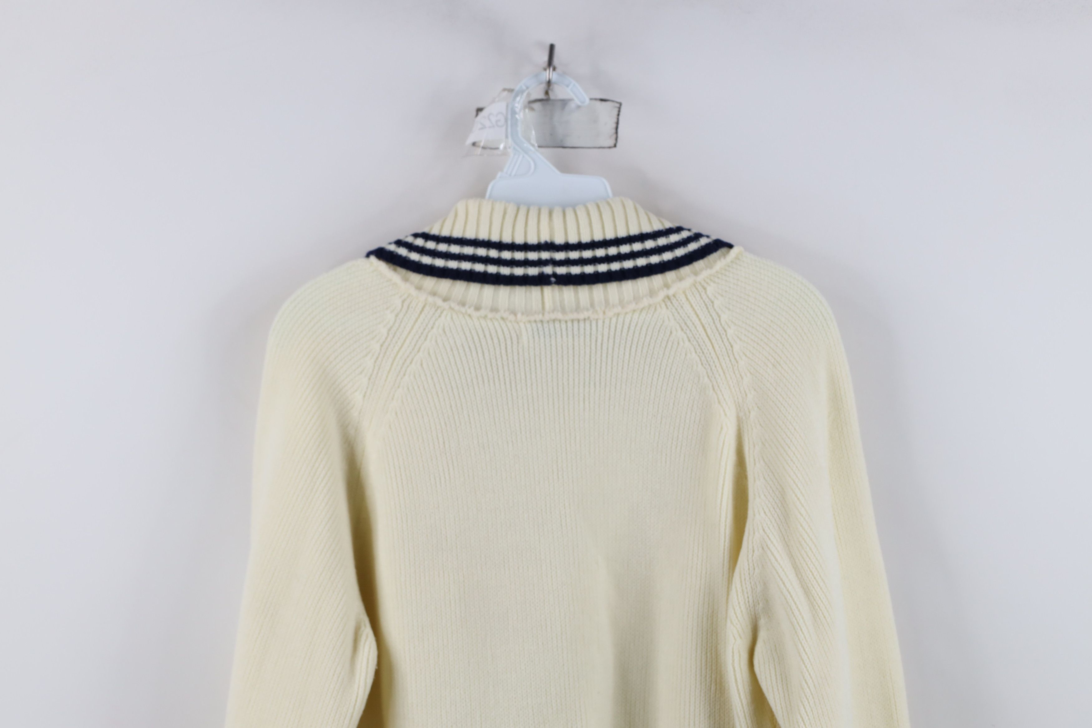 Vintage Vintage 70s Dapper Ribbed Knit Open Front Cardigan Sweater Size L / US 10 / IT 46 - 13 Thumbnail
