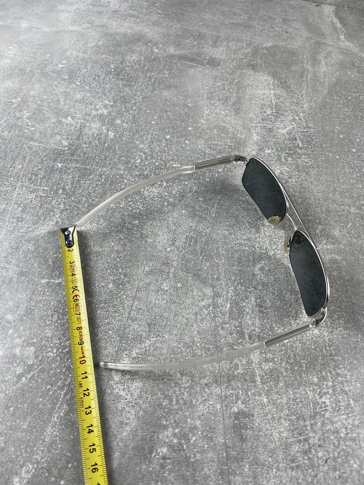 Prada Prada Sunglasses Silver Titanium Frame Japan Rectangular Size ONE SIZE - 17 Thumbnail